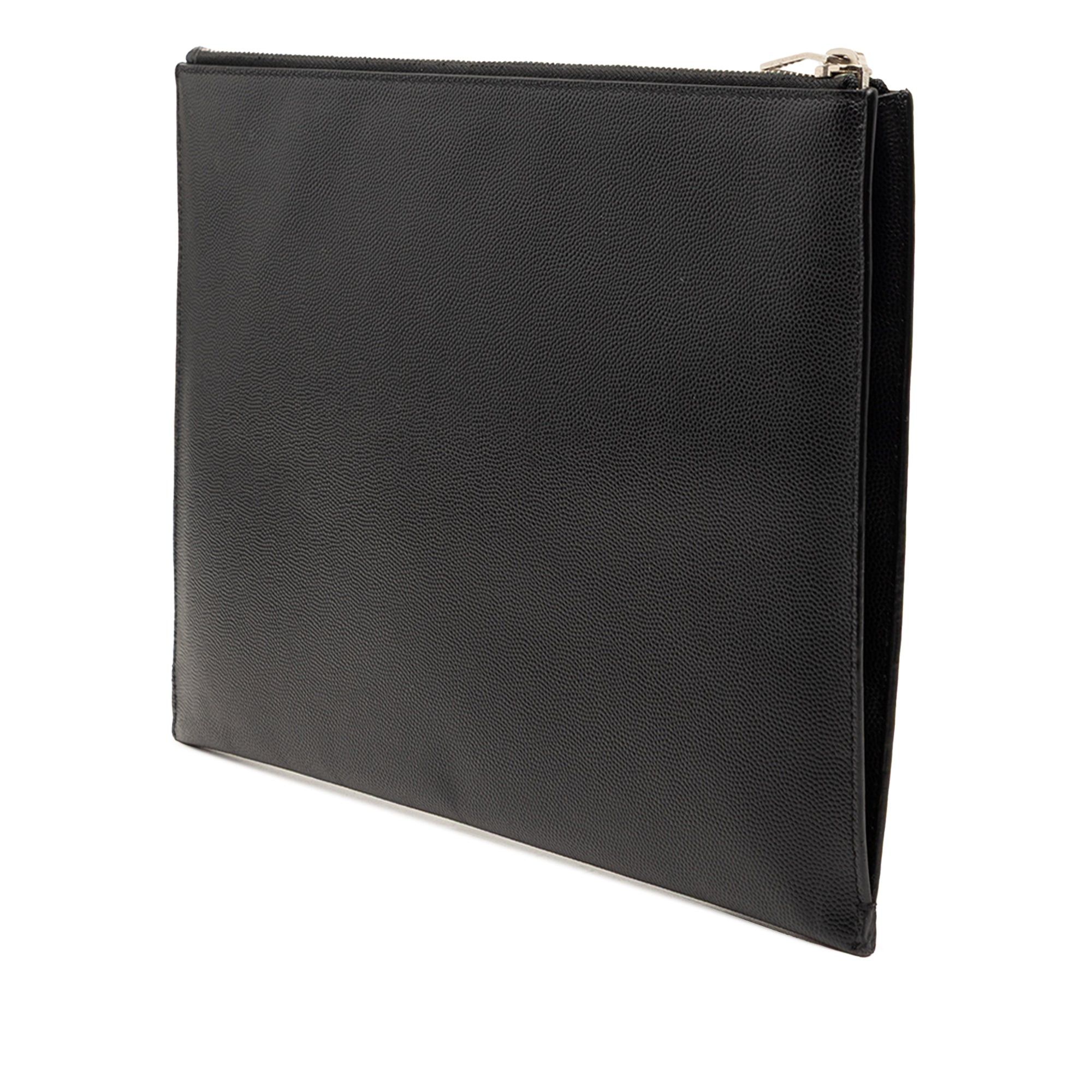 Saint Laurent Paris Grain De Poudre Zip Clutch Size ONE SIZE - 2 Thumbnail