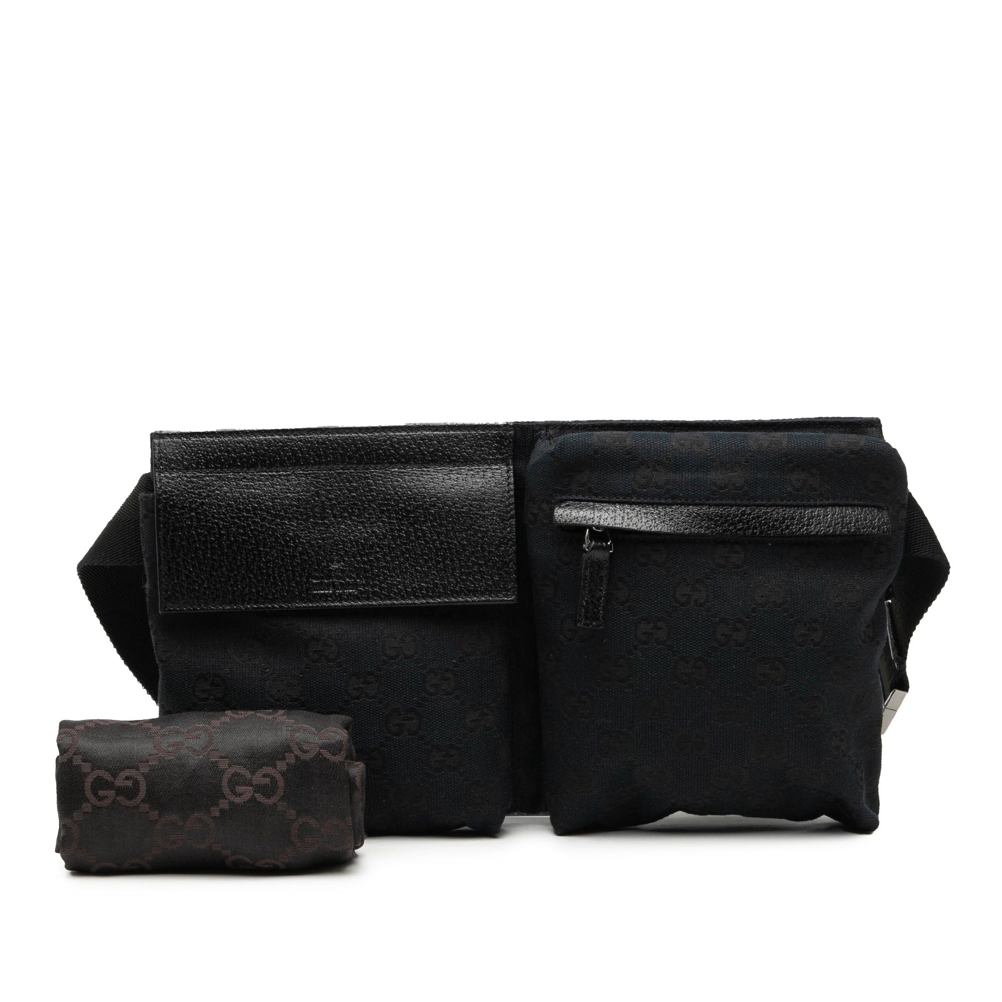 Gucci GG Canvas Double Pocket Belt Bag Size ONE SIZE - 8 Thumbnail