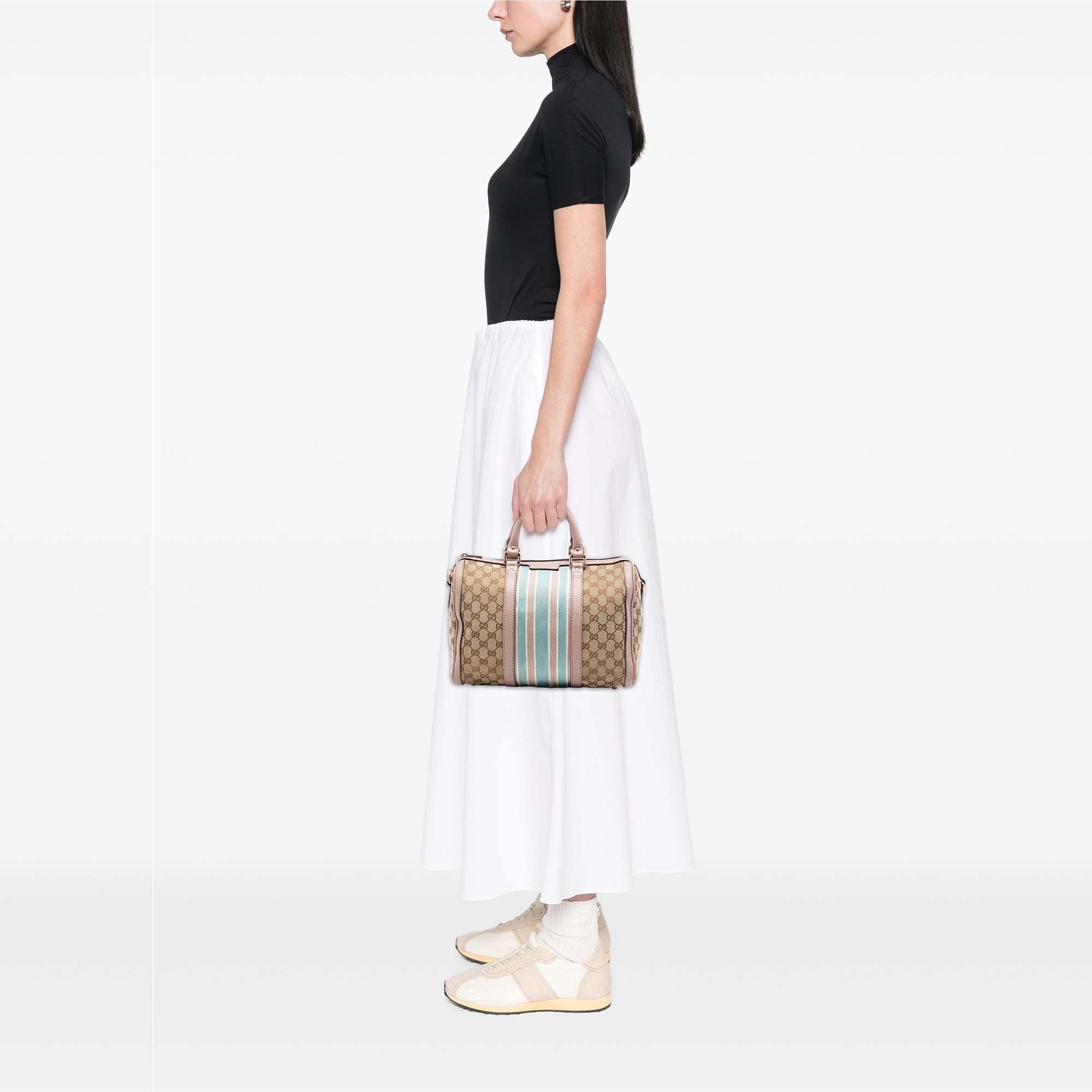 Gucci Medium GG Canvas Web Joy Boston Bag Size ONE SIZE - 7 Thumbnail