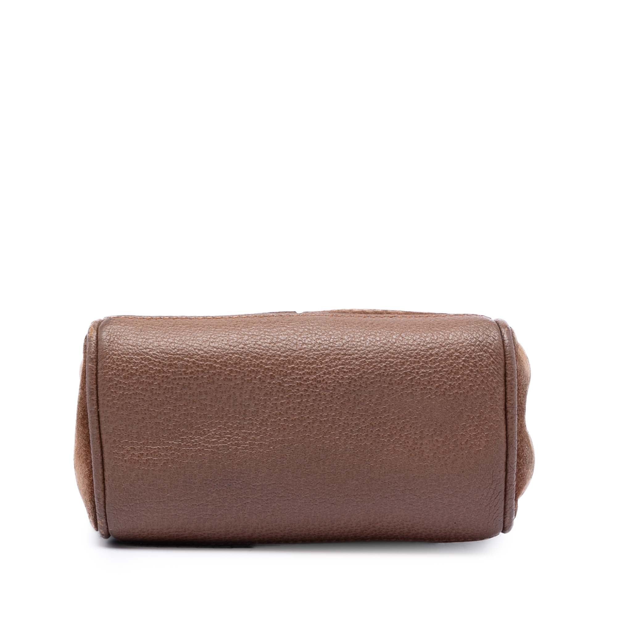 Gucci Mini Suede Bamboo Satchel Size ONE SIZE - 3 Thumbnail