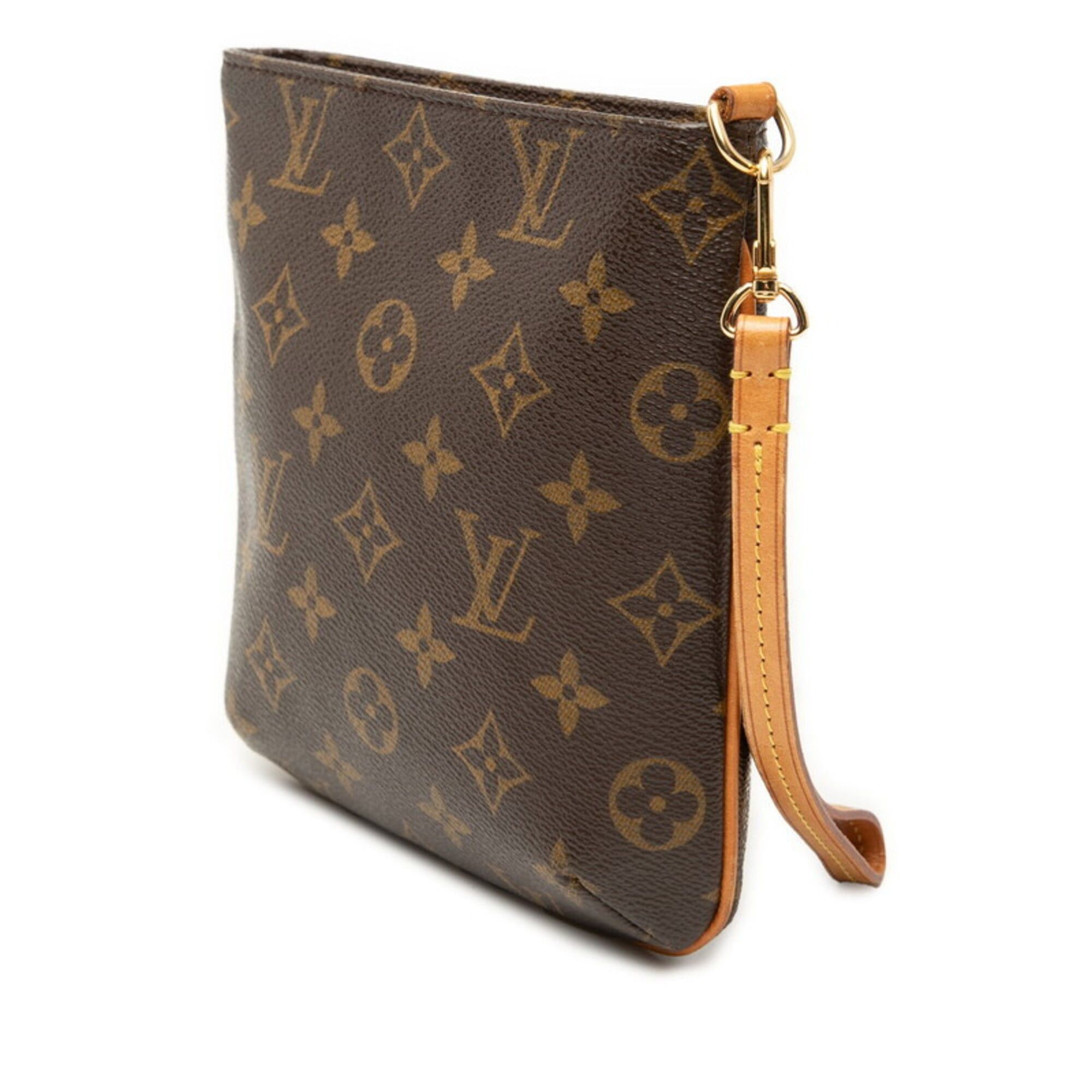 Louis Vuitton Louis Vuitton Monogram Partition Handbag Pouch Mini Bag M51901 Brown Leather Women's LOUIS VUITTON Size ONE SIZE - 2 Thumbnail