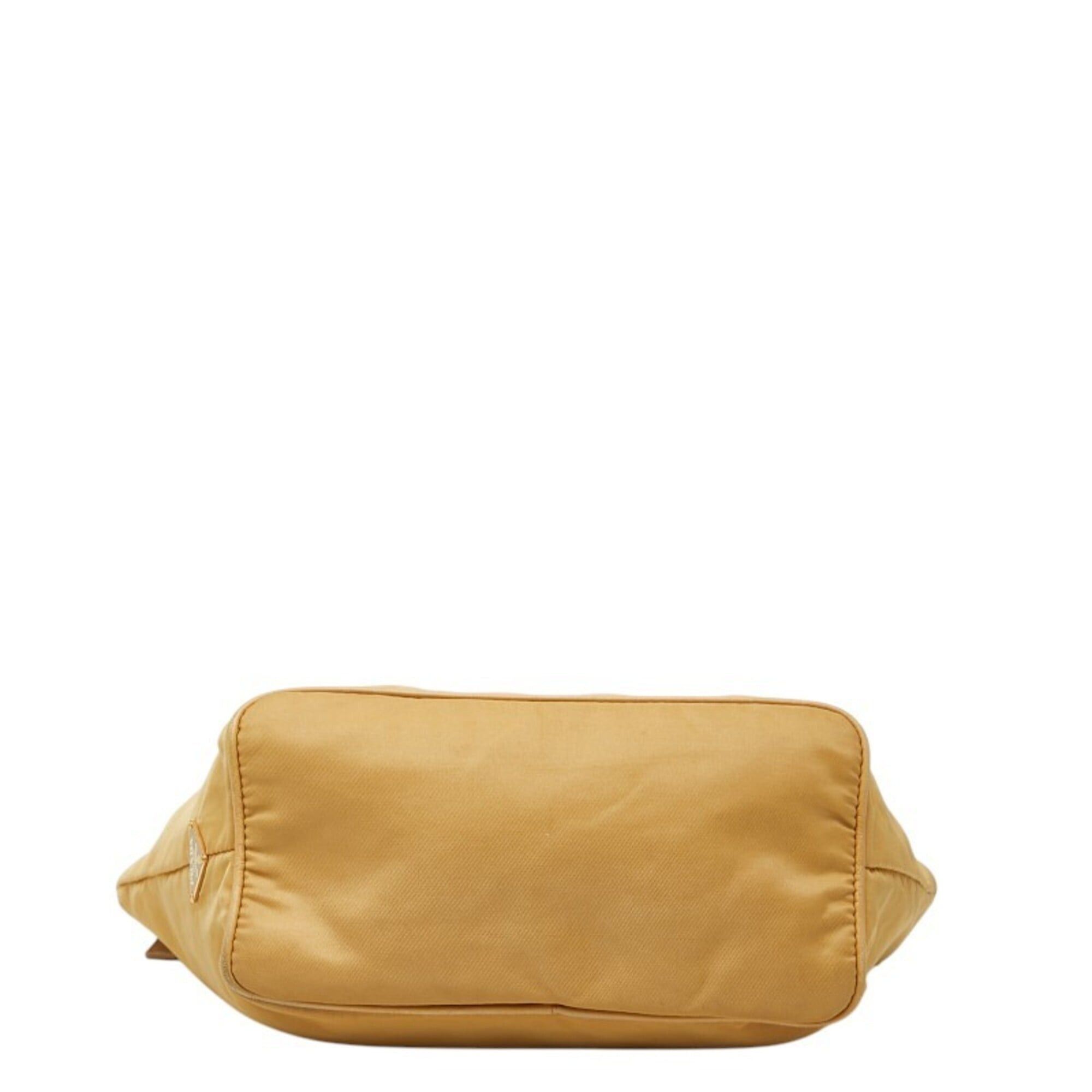 Prada Prada Logo Chain One-Shoulder Bag, Beige Nylon Leather, Women's PRADA Size ONE SIZE - 3 Thumbnail