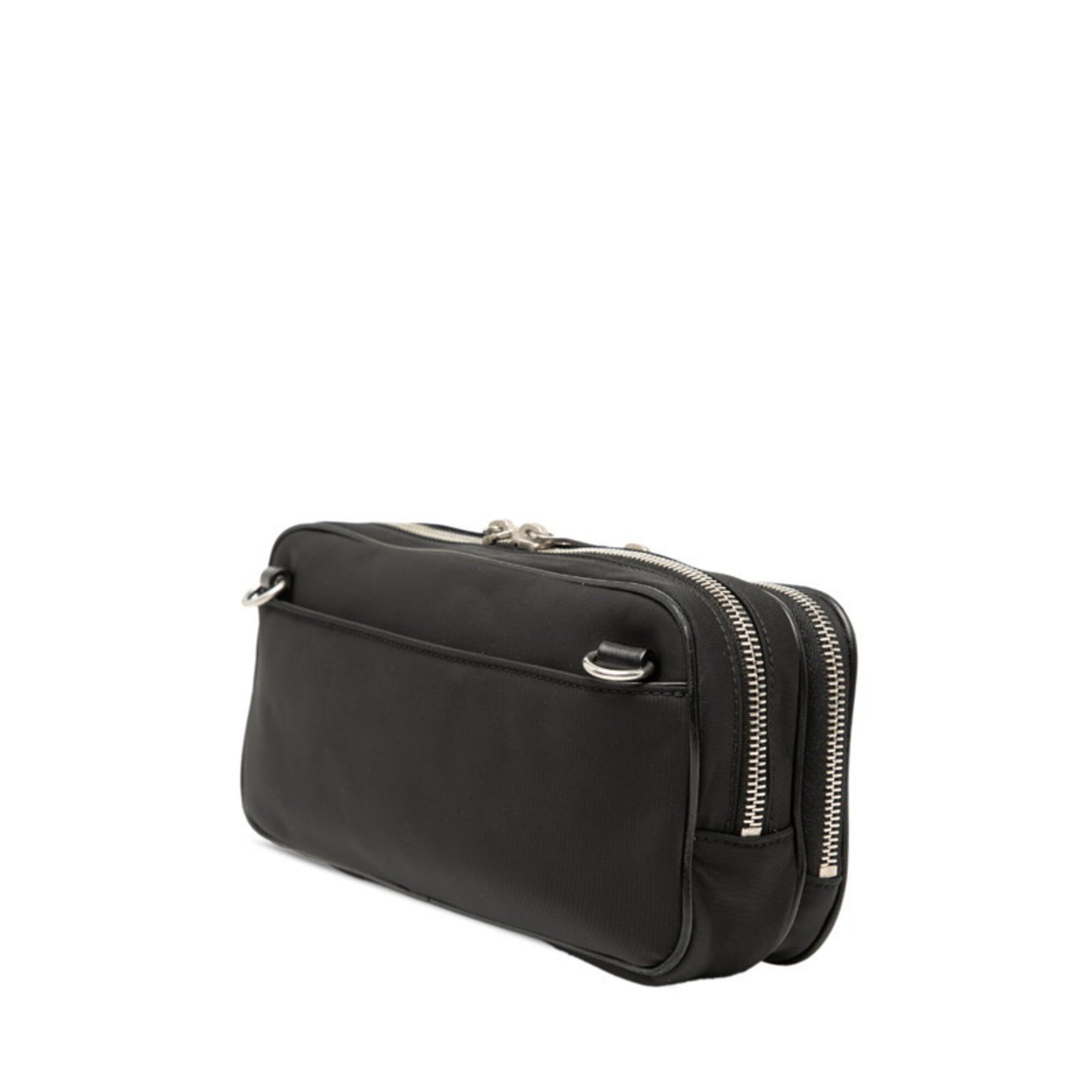 Saint Laurent Paris Saint Laurent Logo Shoulder Bag 712569 Black Nylon Patent Leather Women's SAINT LAURENT Size ONE SIZE - 2 Thumbnail