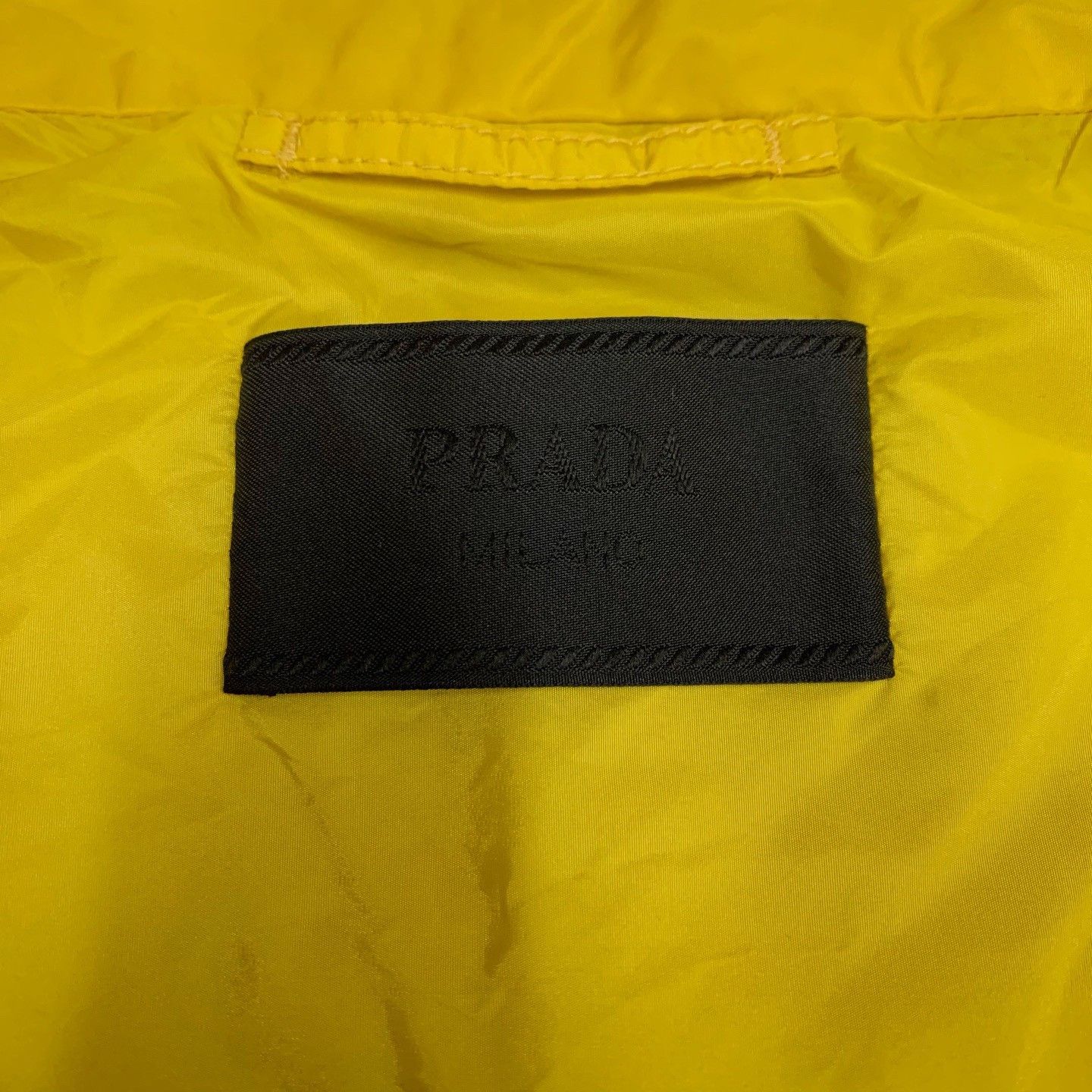 Prada Prada Yellow Triangle Logo Nylon Jacket Size US XL / EU 56 / 4 - 6 Thumbnail