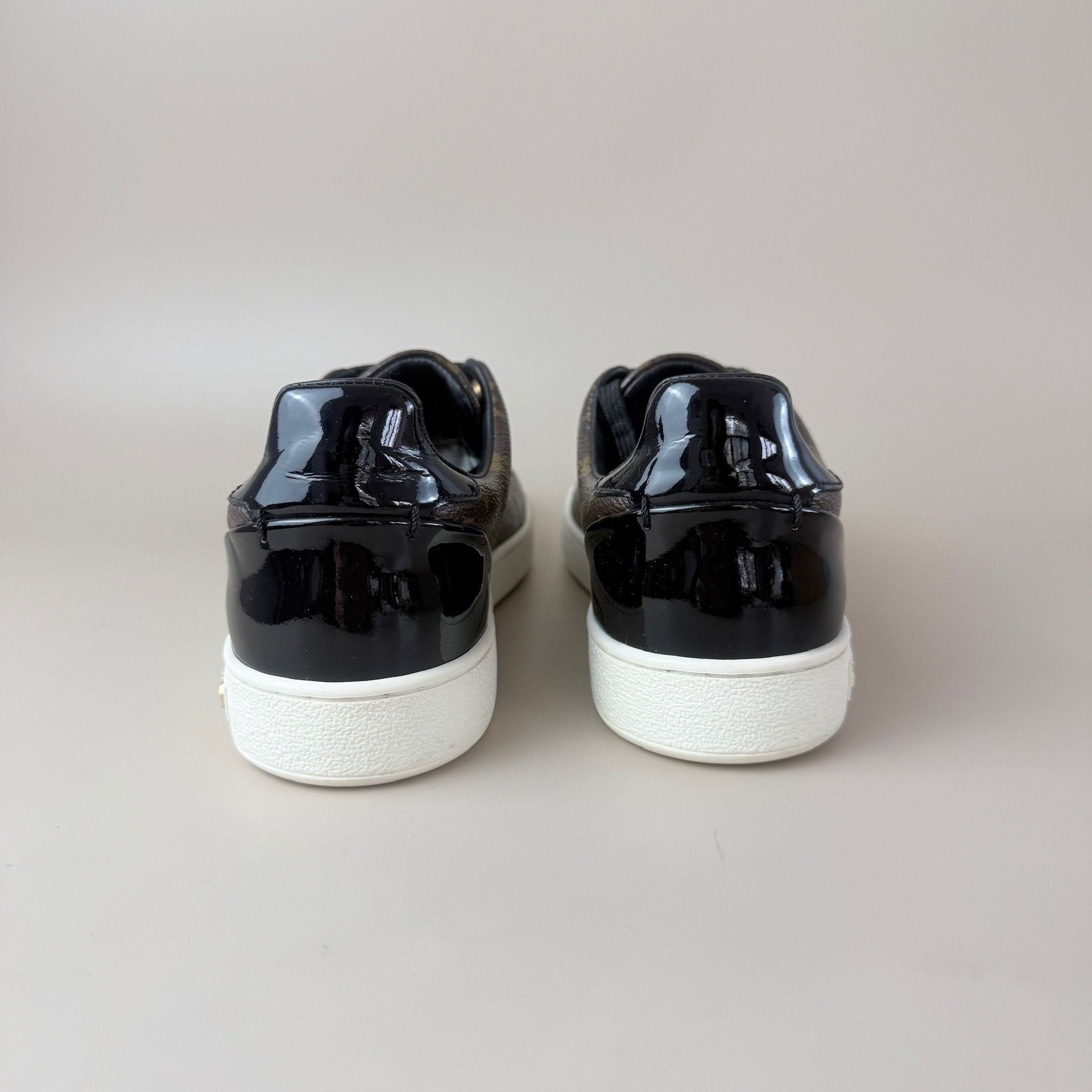Louis Vuitton Louis Vuitton Monogram Black Brown Casual Shoes Size US 4.5 / IT 34.5 - 3 Thumbnail