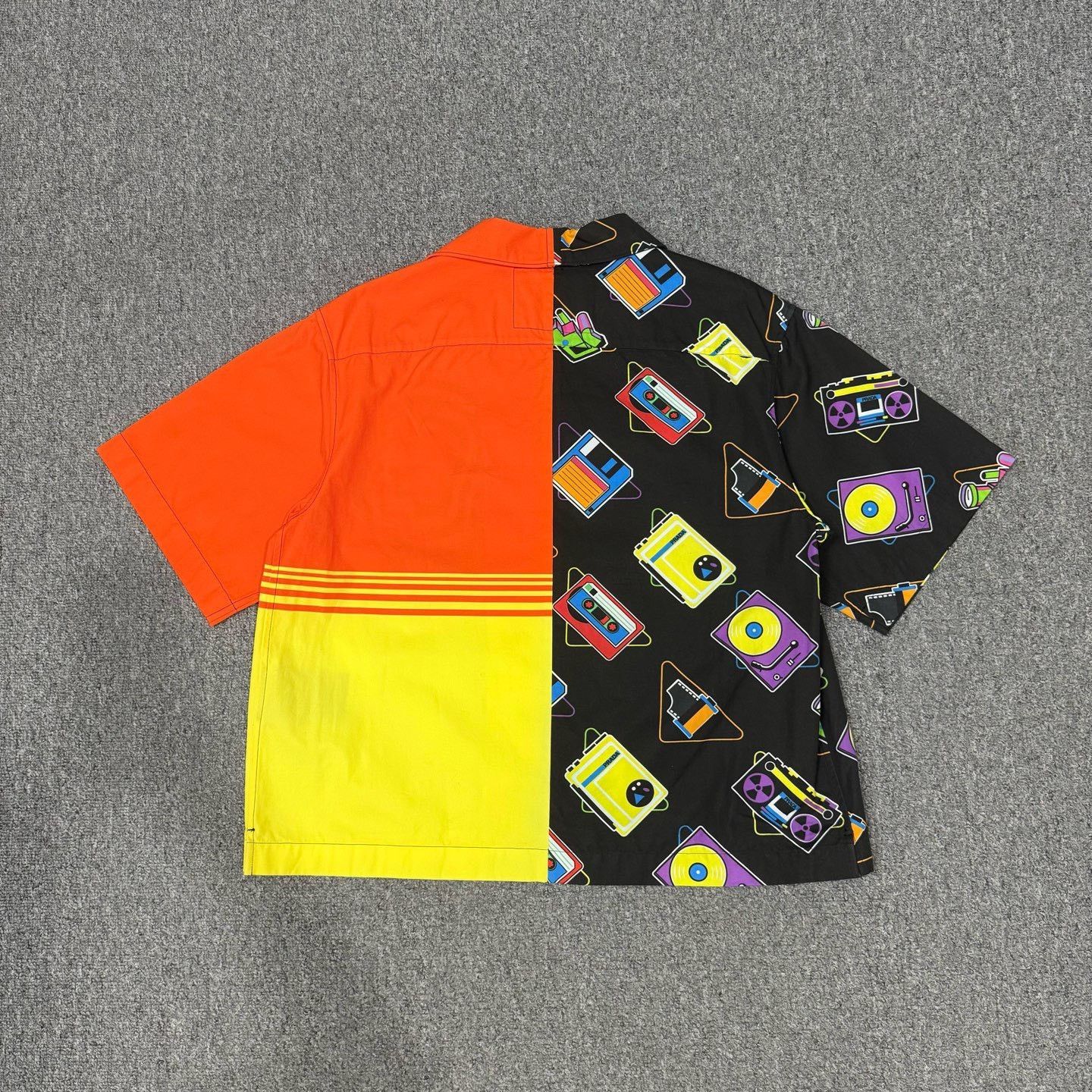 Prada Prada Tape Brain Print Logo Colorblock Shirt Size US M / EU 48-50 / 2 - 2 Thumbnail