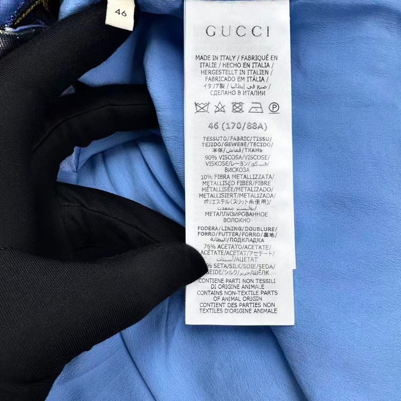 Gucci Gucci Blue Star GG Print Shirt Jacket Size US S / EU 44-46 / 1 - 4 Thumbnail