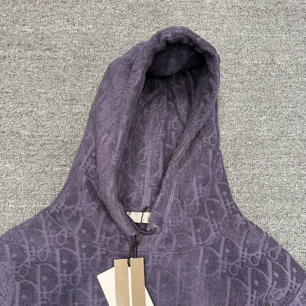 Dior Dior Blue Purple Terry Hoodie Size XS / US 0-2 / IT 36-38 - 4 Thumbnail