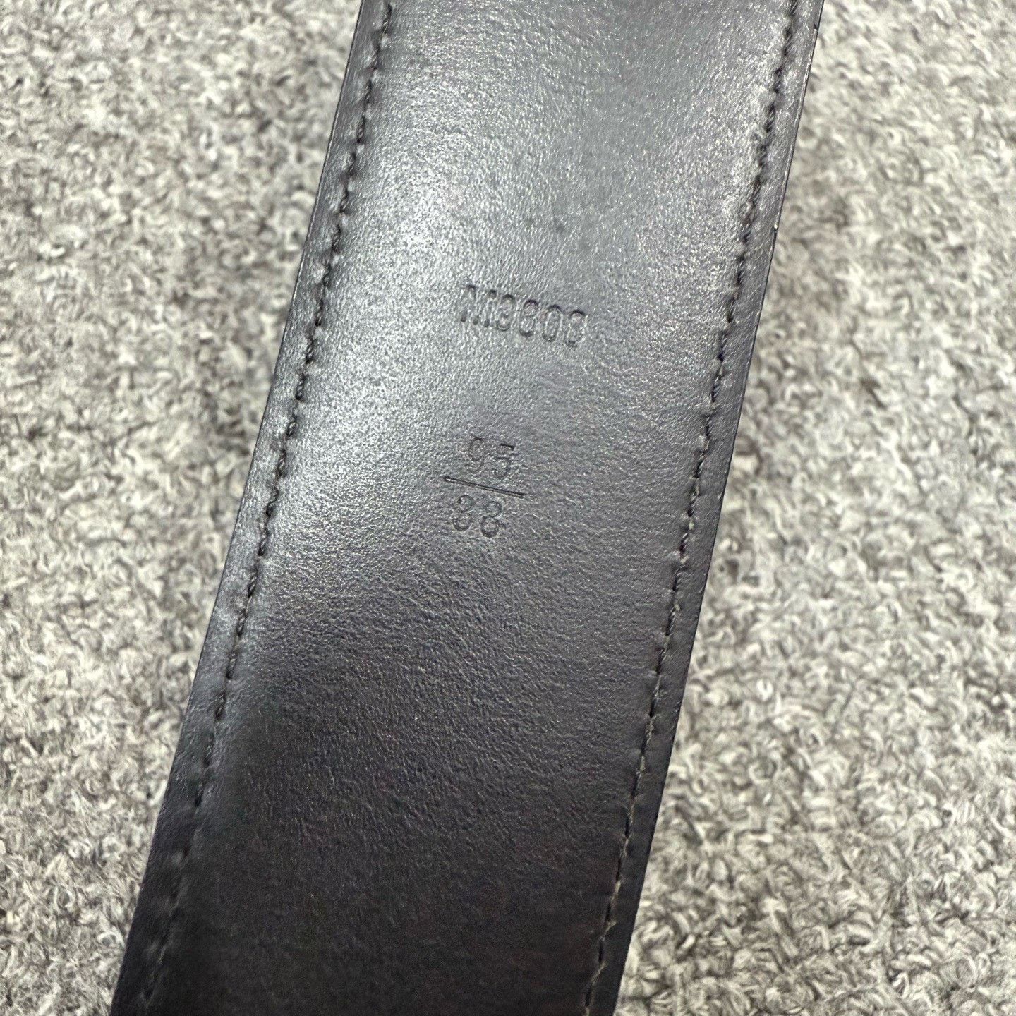 Louis Vuitton Louis Vuitton Damier Black Belt Size ONE SIZE - 4 Thumbnail