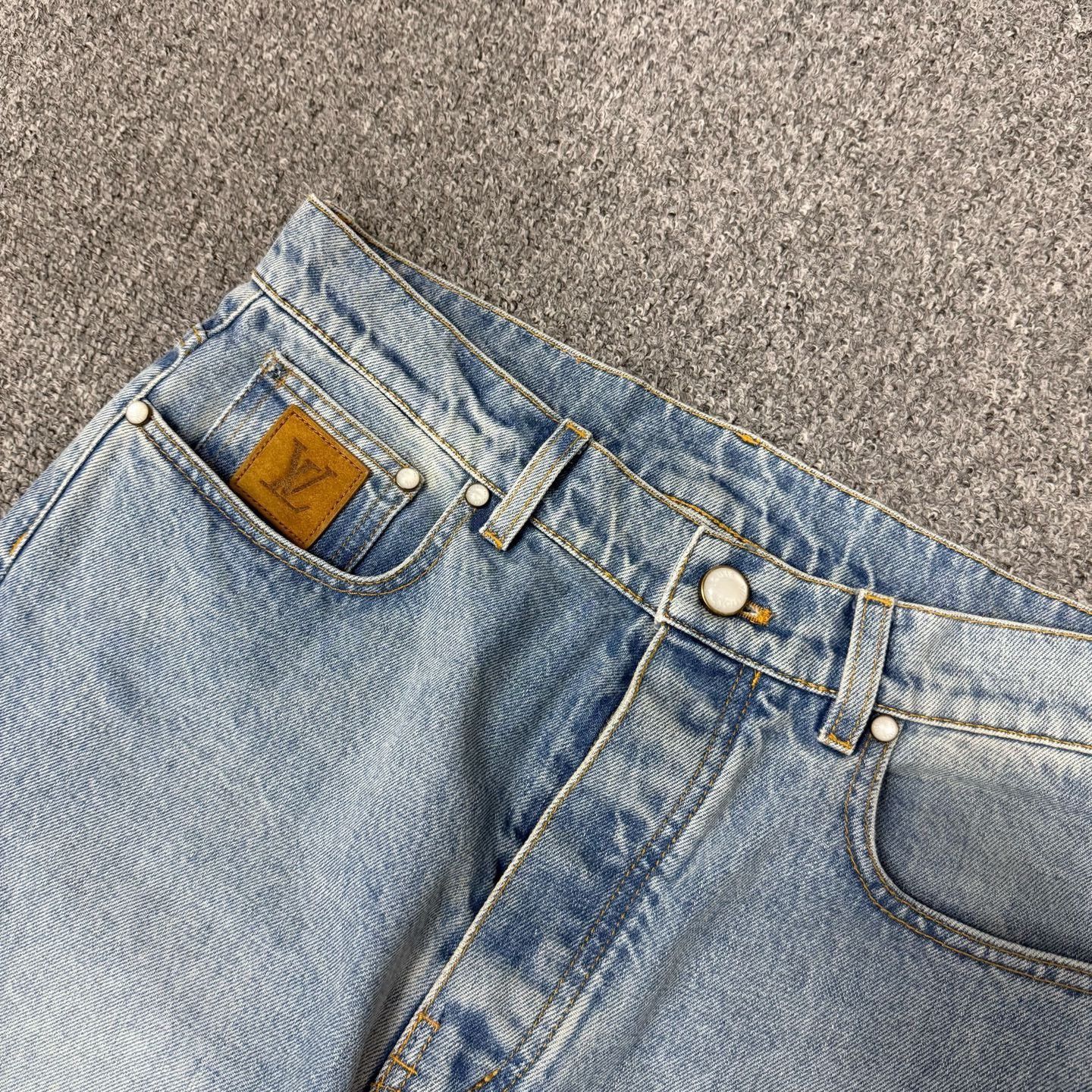 Louis Vuitton Louis Vuitton LV 25 Embroidered Logo Jeans Size US 30 / EU 46 - 3 Thumbnail