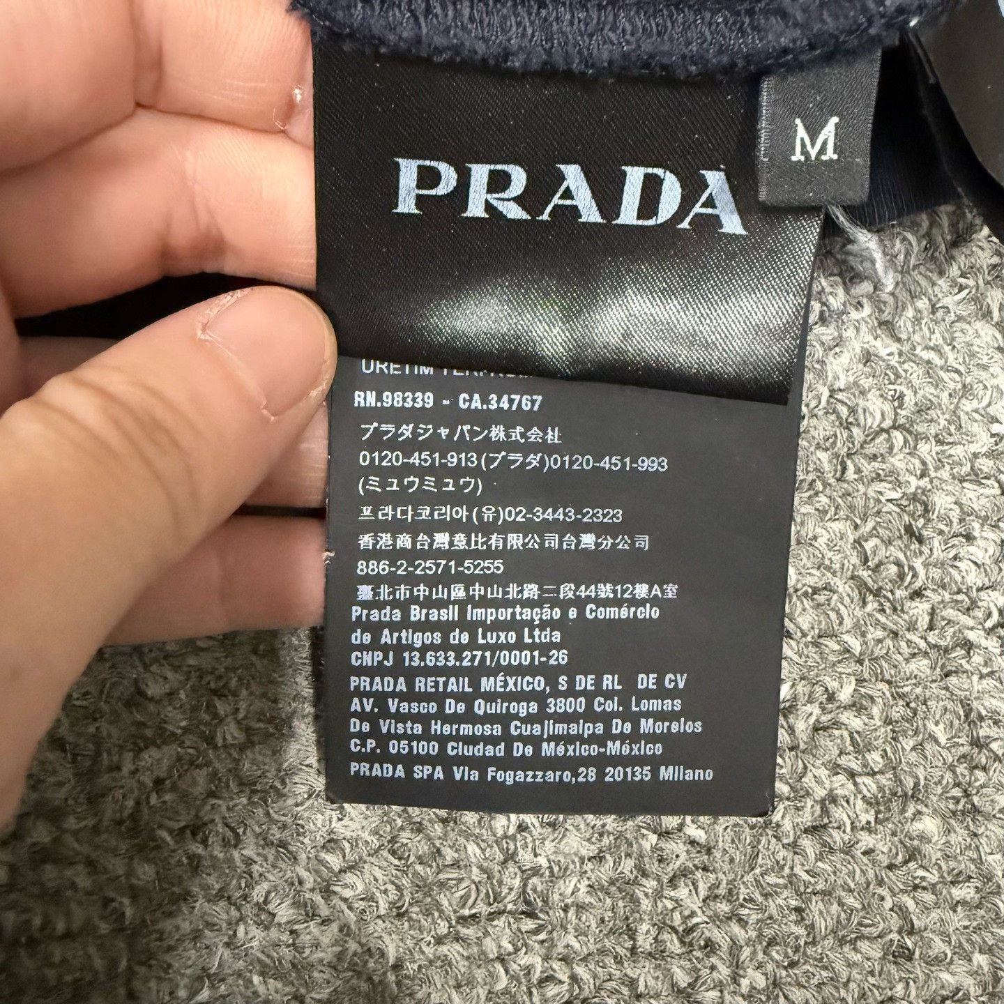 Prada Prada Triangle Logo Long-Sleeve Sweatshirt Size US M / EU 48-50 / 2 - 4 Thumbnail