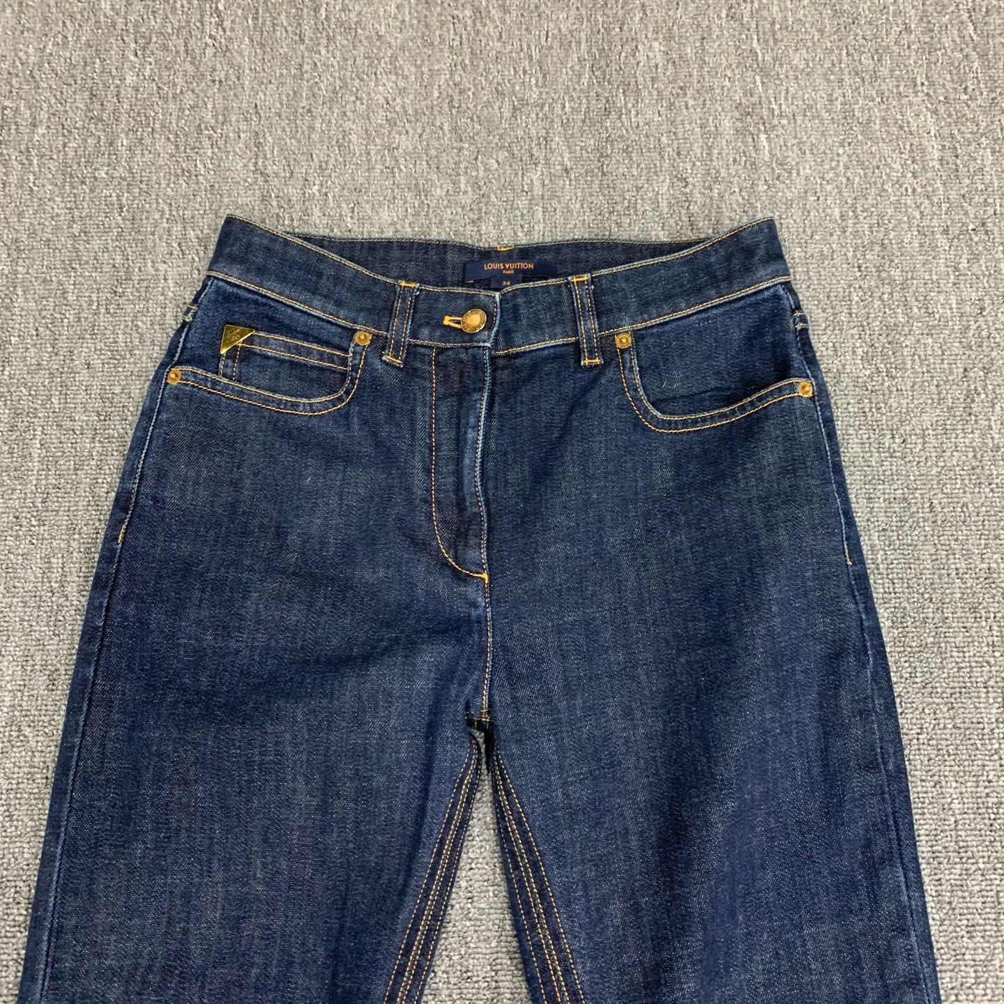 Louis Vuitton Louis Vuitton Blue Monogram Patchwork Jeans Size US 34 / EU 50 - 6 Thumbnail