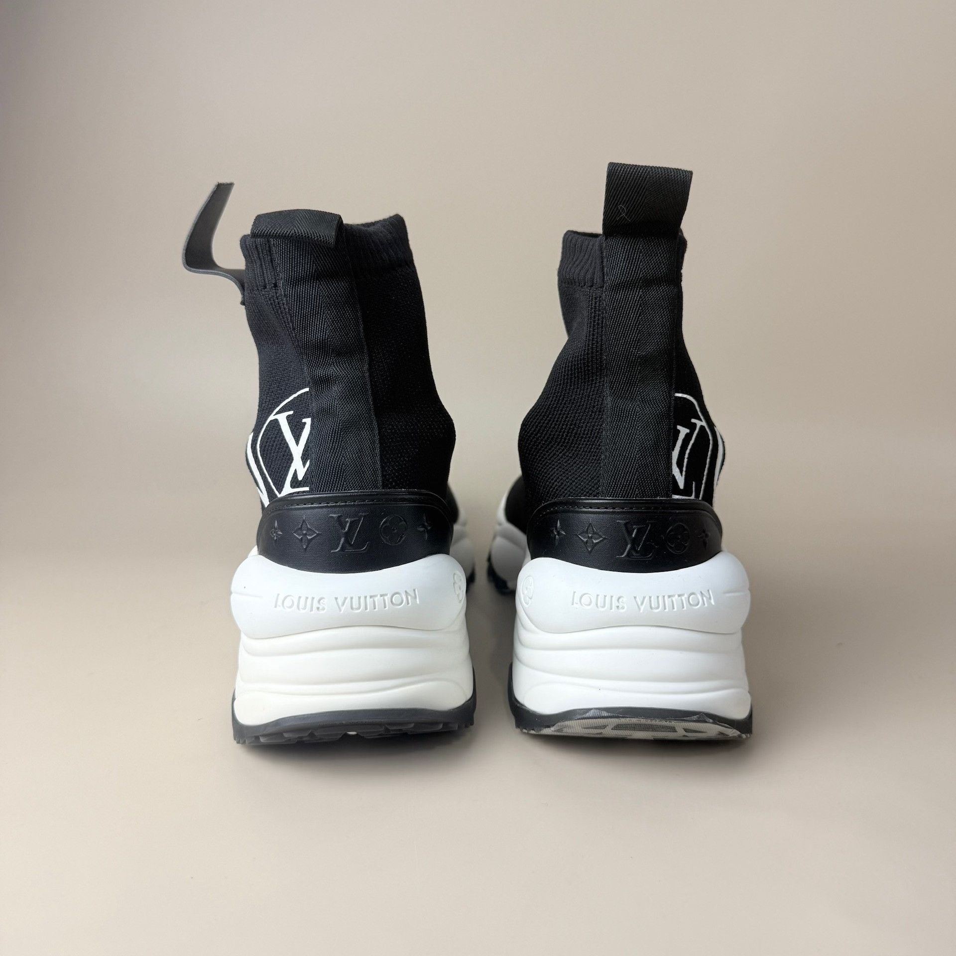 Louis Vuitton Louis Vuitton Black White Letter Platform Sock Boots Size US 6.5 / IT 36.5 - 3 Thumbnail
