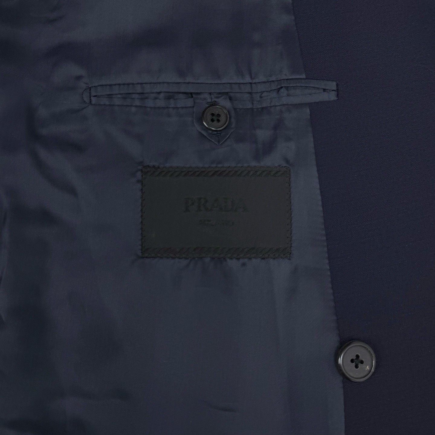 Prada Prada Navy Gunlapel Double-Breasted Blazer Size US L / EU 52-54 / 3 - 4 Thumbnail