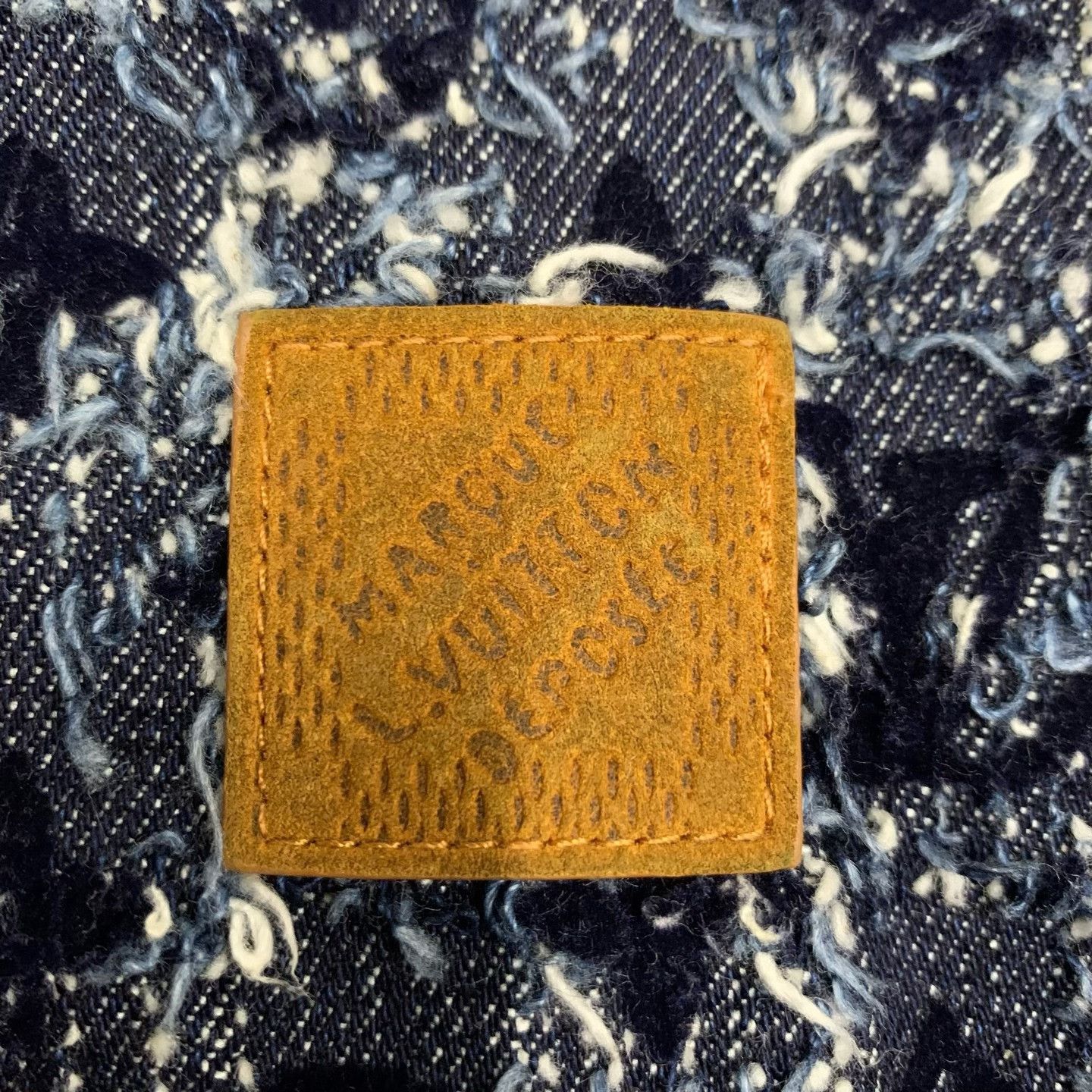 Louis Vuitton LV Blue Flocked Monogram Print Coat Size US M / EU 48-50 / 2 - 9 Thumbnail