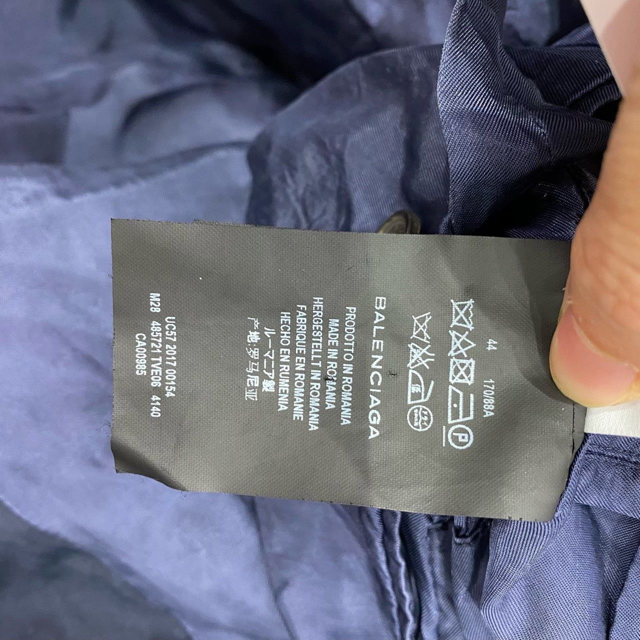 Balenciaga Balenciaga Blue Puffer Coat Size US S / EU 44-46 / 1 - 5 Thumbnail