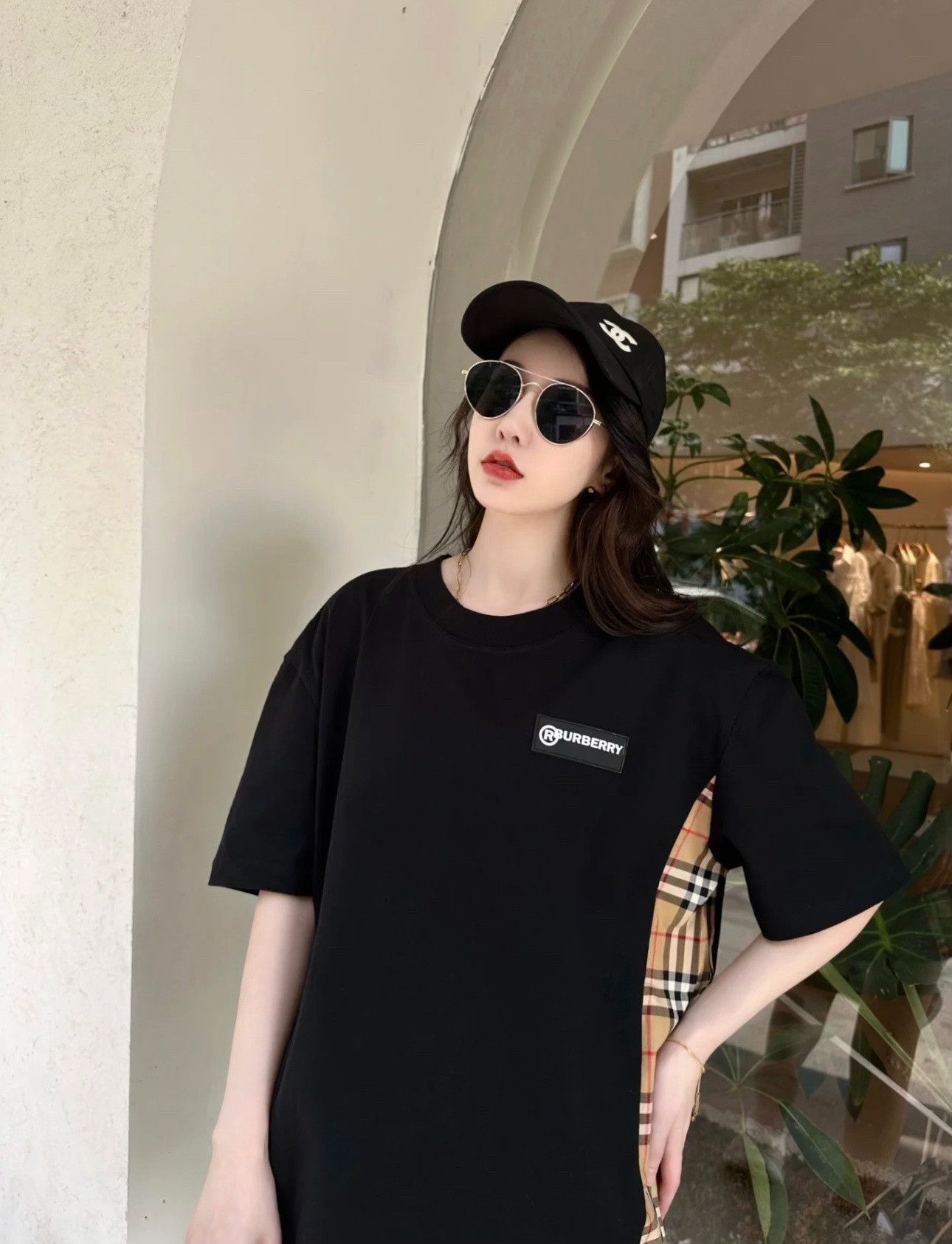 Burberry Burberry Logo Check Panel Short Sleeve Size US XS / EU 42 / 0 - 9 Thumbnail