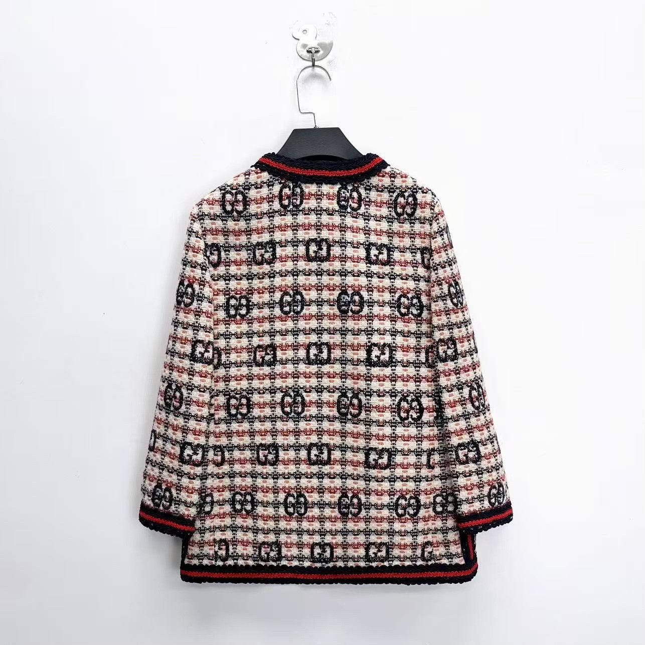 Gucci Gucci Tweed Double G Plaid Cardigan Size XS / US 0-2 / IT 36-38 - 2 Thumbnail