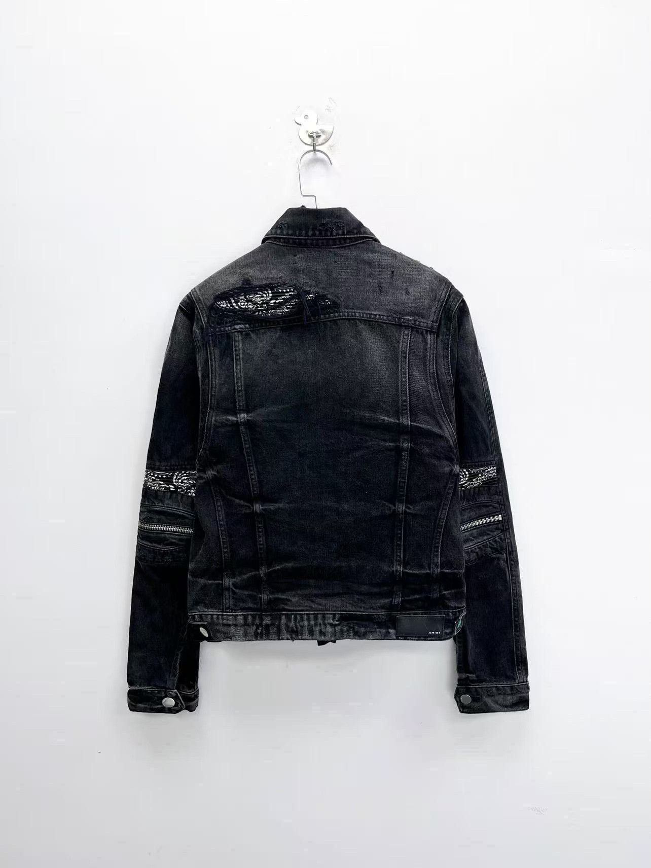 Amiri Amiri Mx2 Denim Biker Jacket Size US S / EU 44-46 / 1 - 2 Thumbnail