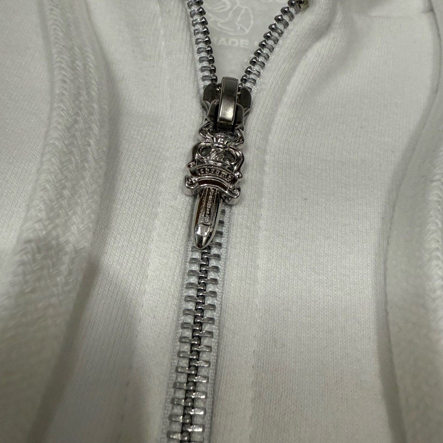 Chrome Hearts Chrome Hearts White Sanskrit Print Zip Hoodie XXL Size US XXL / EU 58 / 5 - 4 Thumbnail