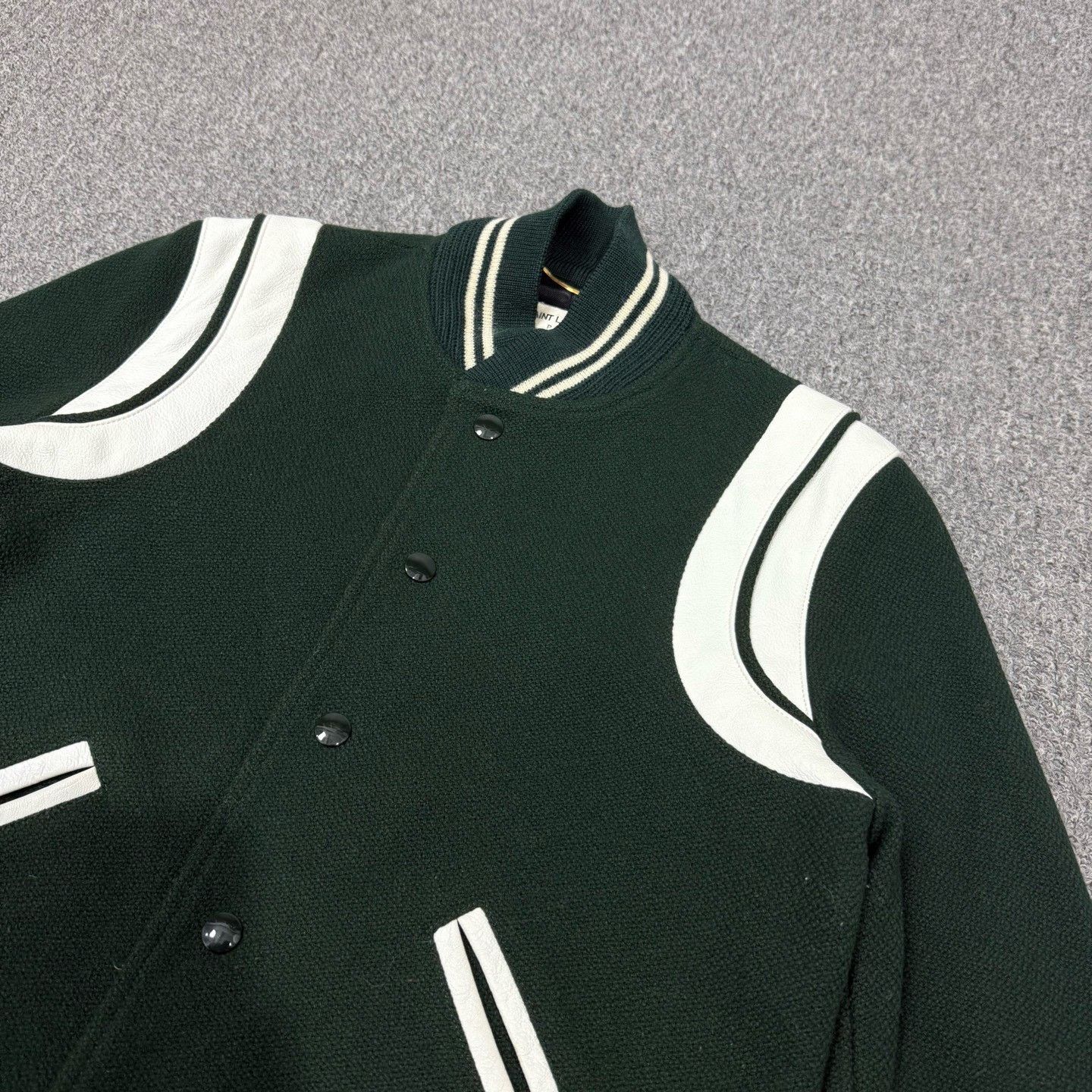 Saint Laurent Paris Saint Laurent Wool Baseball Jacket Size XS / US 0-2 / IT 36-38 - 3 Thumbnail