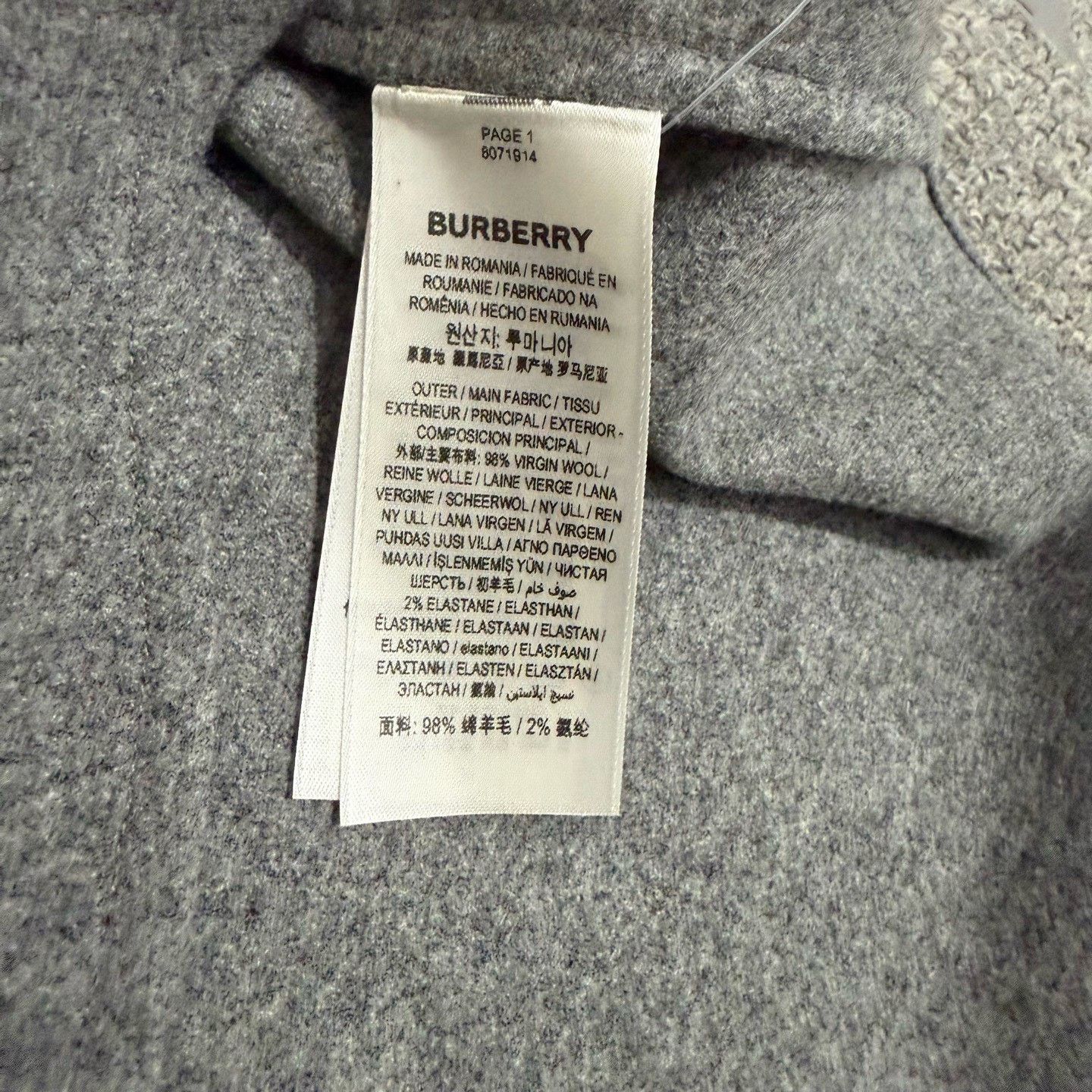 Burberry Burberry Gray Embroidered Collar Shirt Size XXS / US 00 / IT 34 - 4 Thumbnail