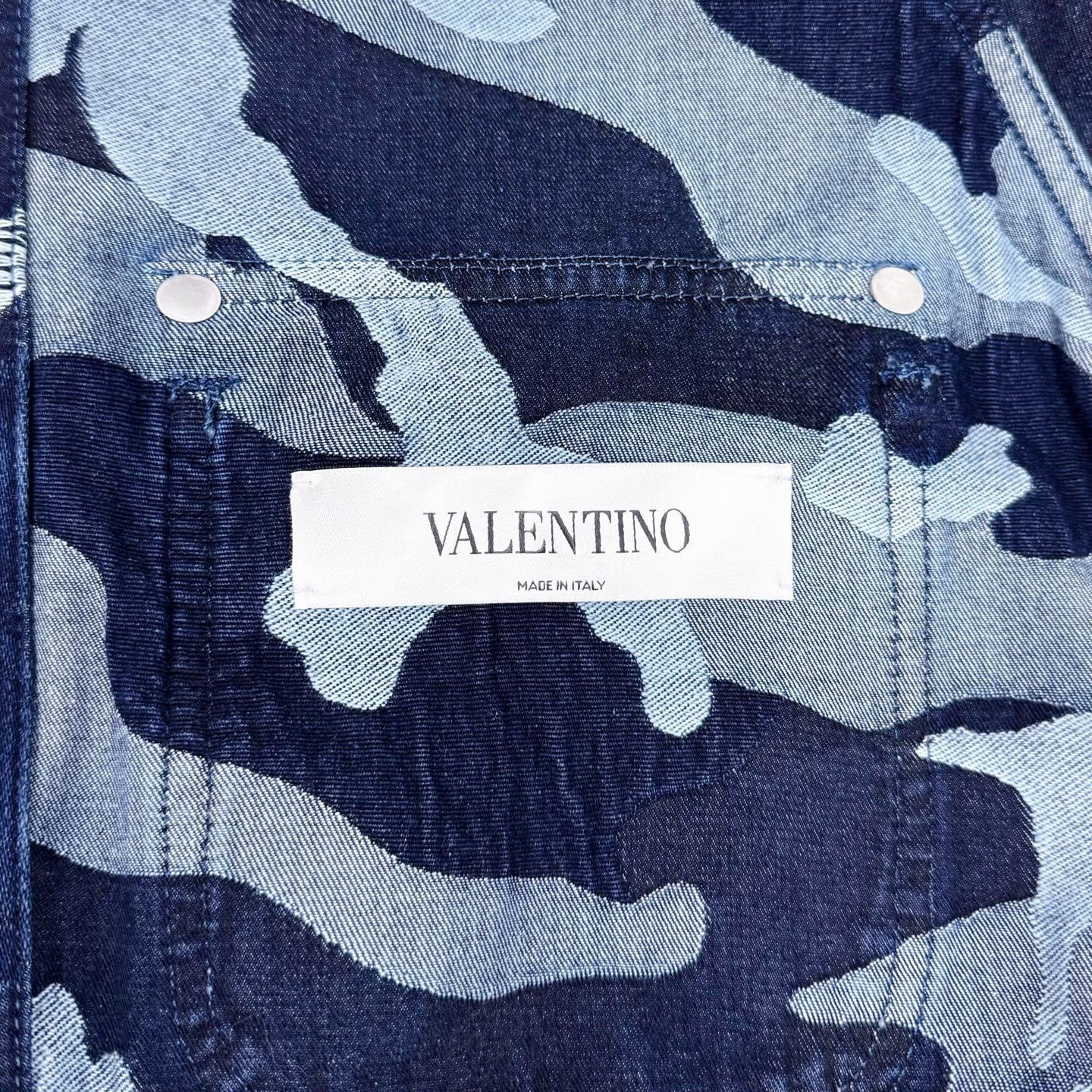Valentino Valentino Camo Embroidered Denim Jacket Size US S / EU 44-46 / 1 - 4 Thumbnail