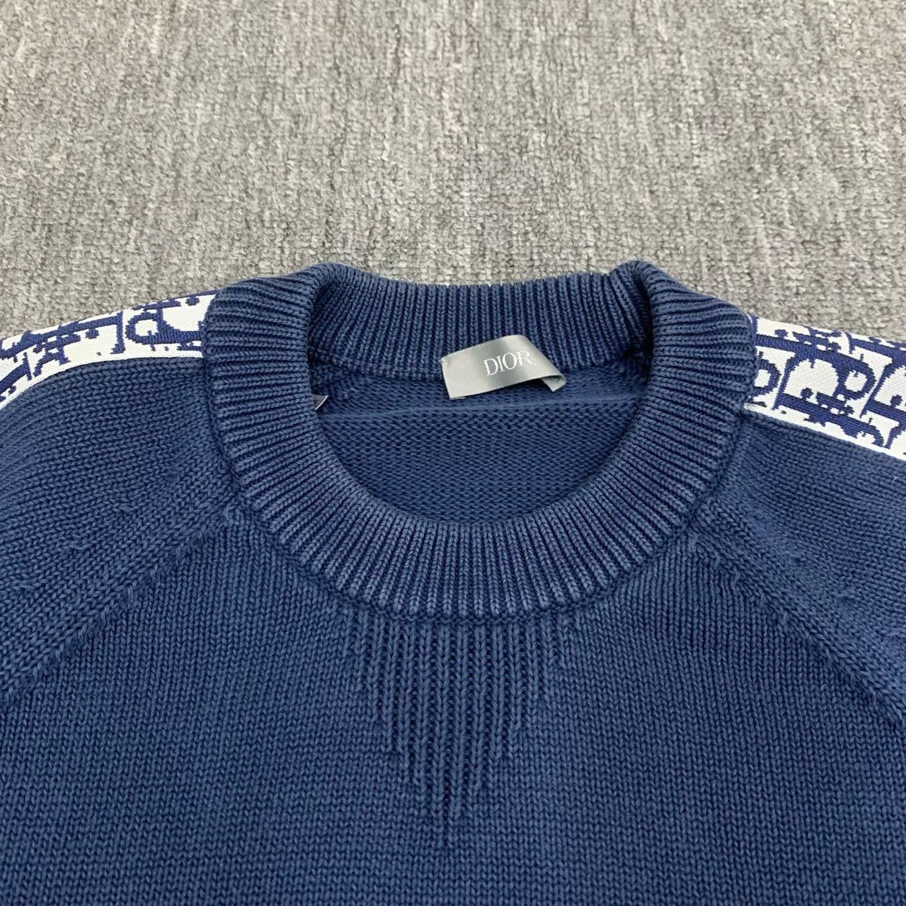 Dior Dior Blue Side Logo Monogram Sweater Size US M / EU 48-50 / 2 - 9 Thumbnail