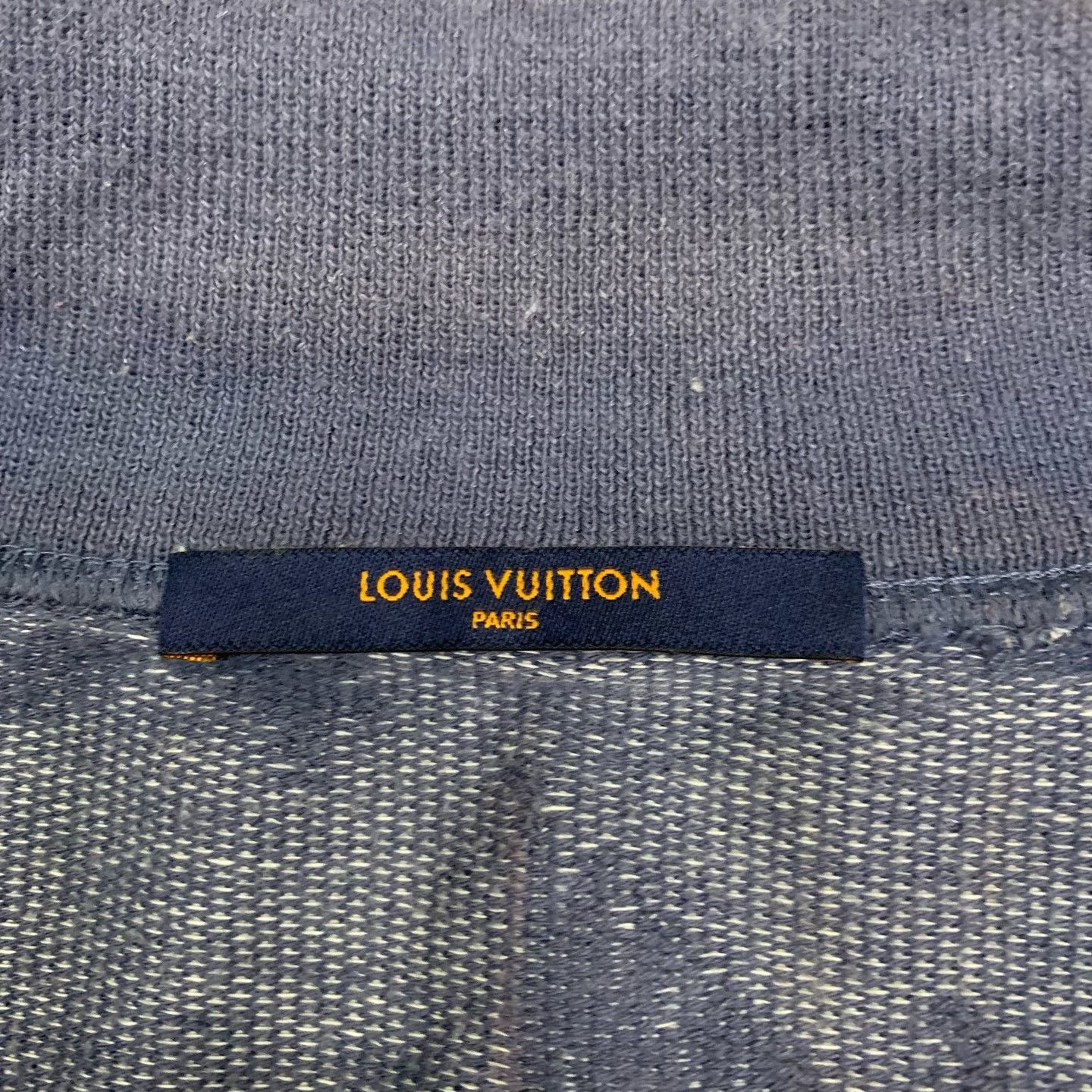 Louis Vuitton LV Blue Half-Zip Slogan Print Sweatshirt Size US XXL / EU 58 / 5 - 6 Thumbnail