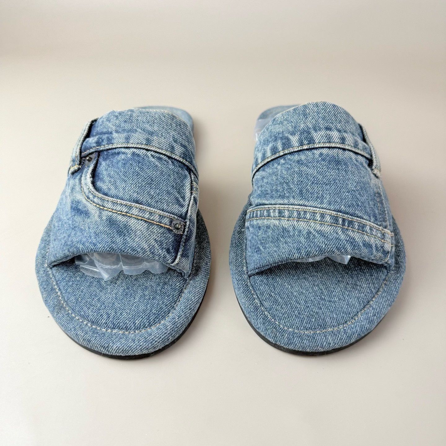 Balenciaga Balenciaga Denim Design Slippers Size US 9 / EU 42 - 2 Thumbnail