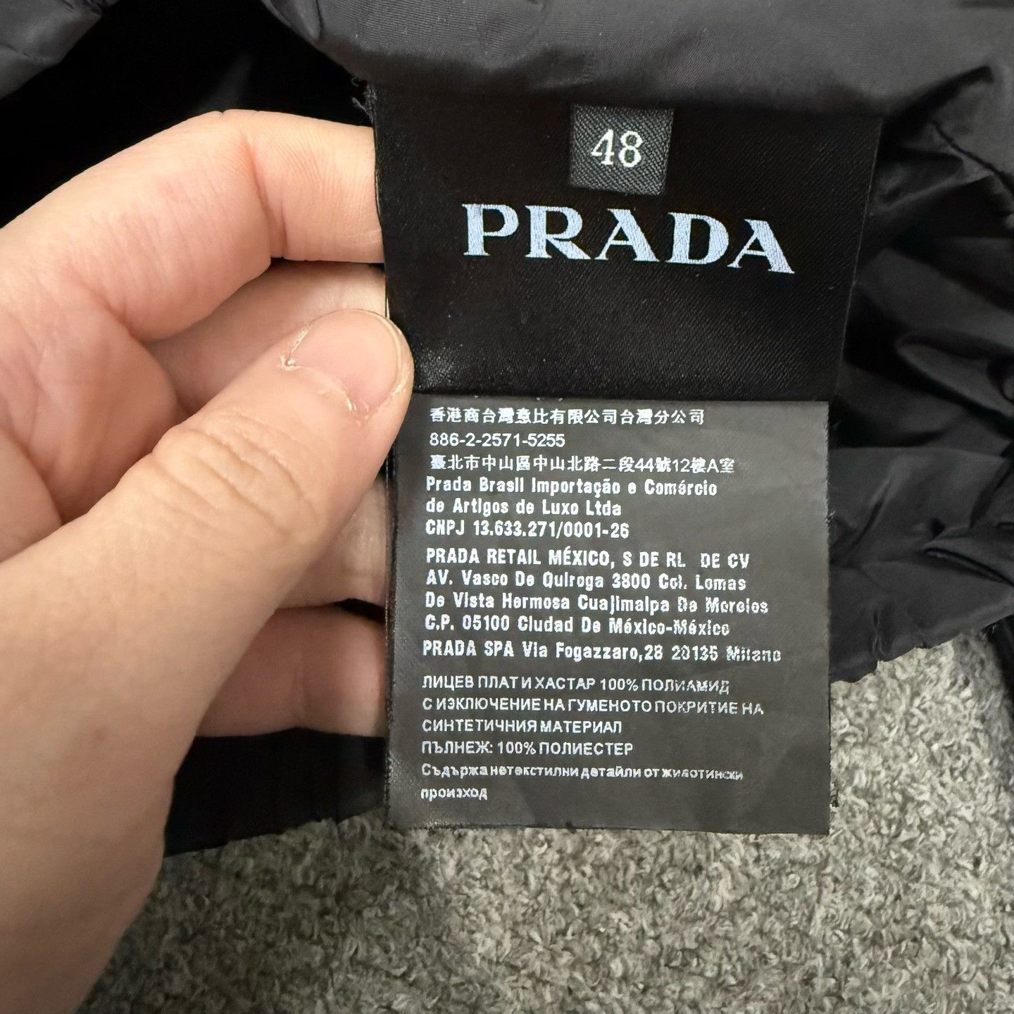 Prada Prada Black Triangle Logo Nylon Jacket Size US M / EU 48-50 / 2 - 4 Thumbnail