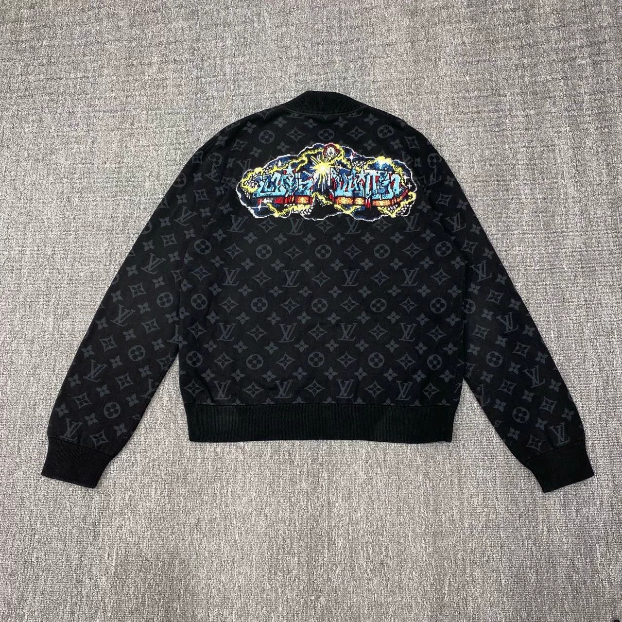 Louis Vuitton LV Black Monogram Graffiti Logo Jacket Size US M / EU 48-50 / 2 - 2 Thumbnail