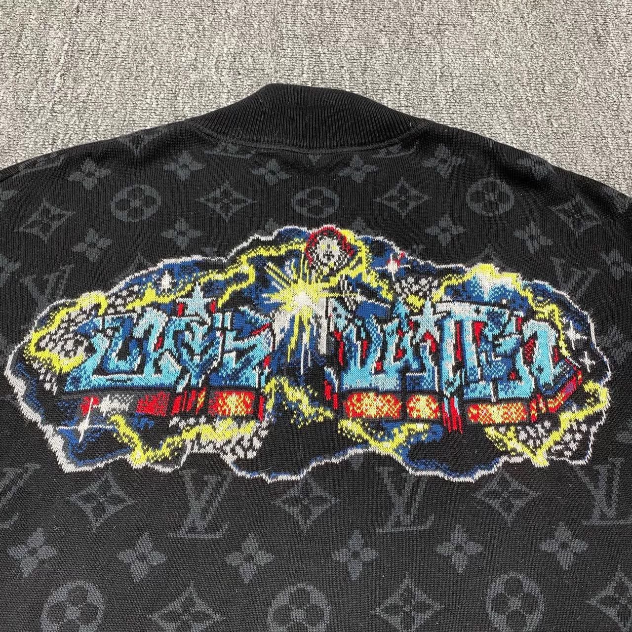 Louis Vuitton LV Black Monogram Graffiti Logo Jacket Size US M / EU 48-50 / 2 - 7 Thumbnail