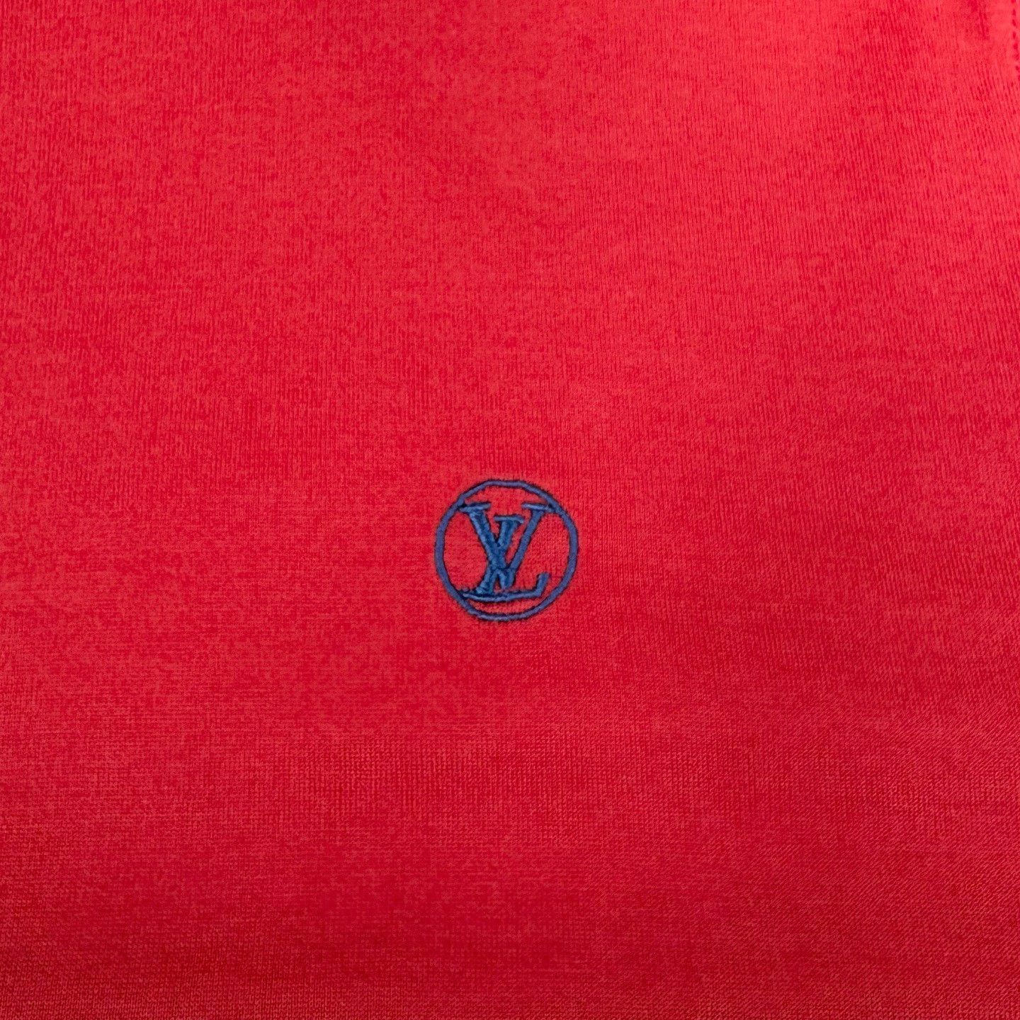 Louis Vuitton Louis Vuitton Red Embroidered Logo Short Sleeve Size US XL / EU 56 / 4 - 4 Thumbnail