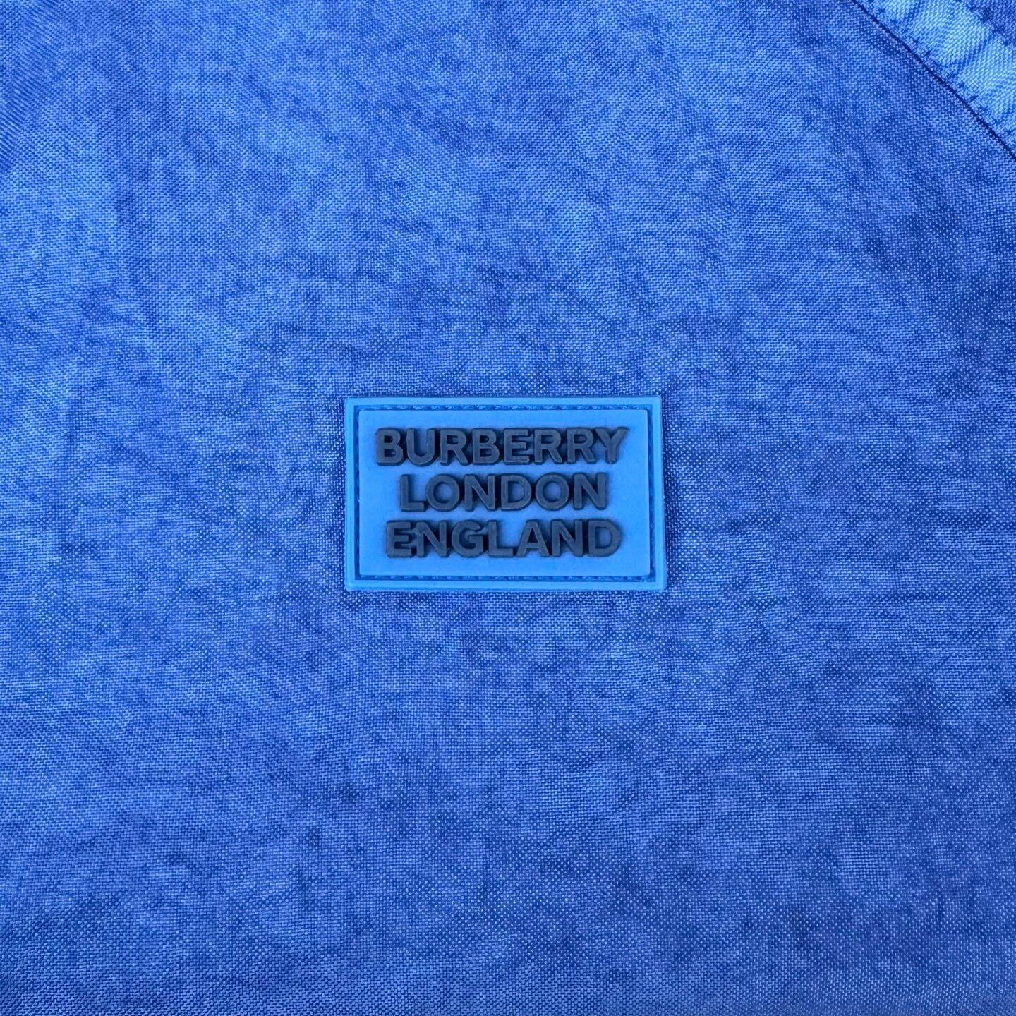 Burberry Burberry Blue Logo Nylon Hooded Jacket Size US S / EU 44-46 / 1 - 4 Thumbnail