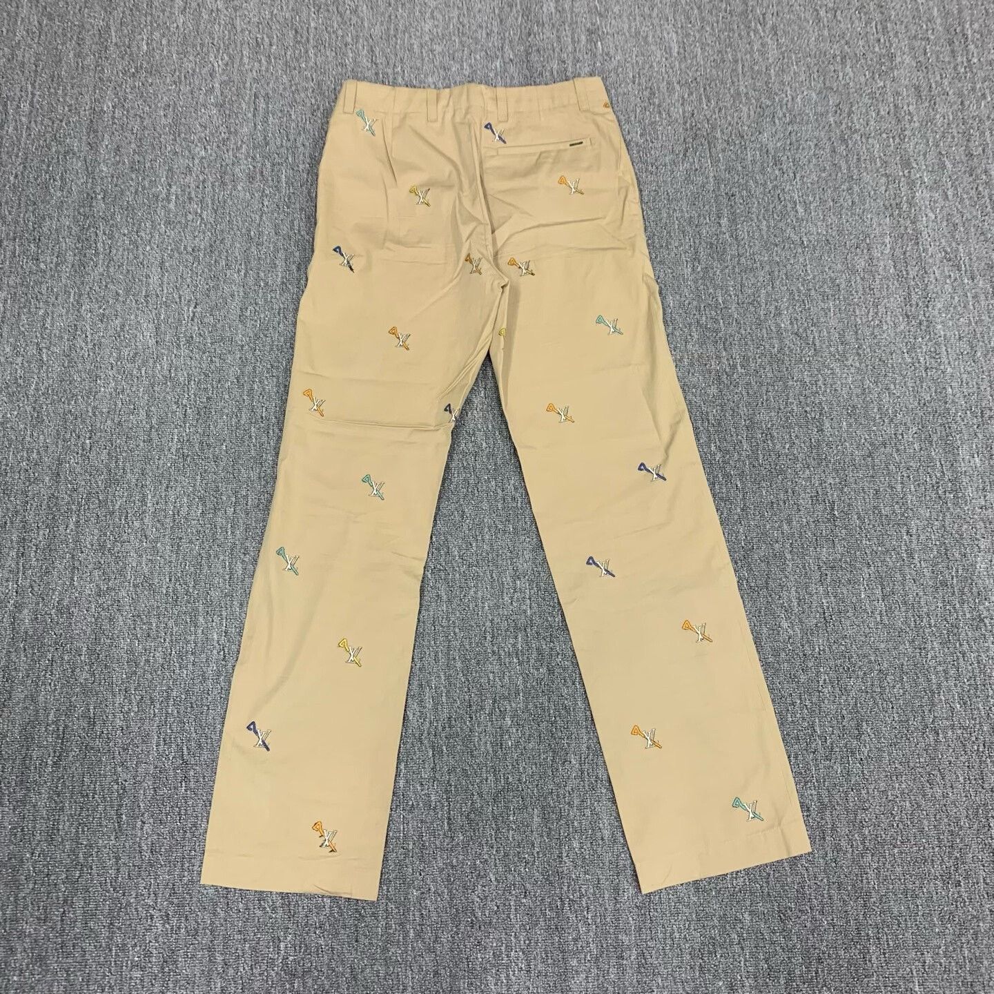 Louis Vuitton LV Beige Embroidered Casual Pants Size US 30 / EU 46 - 2 Thumbnail