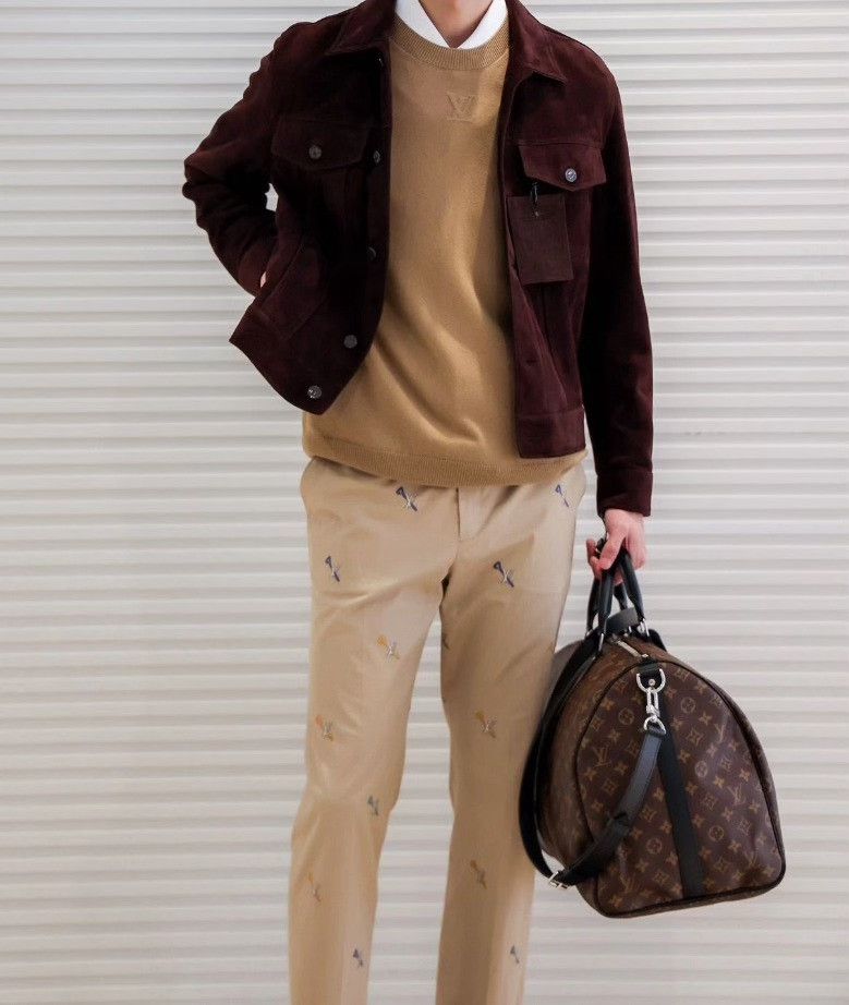 Louis Vuitton LV Beige Embroidered Casual Pants Size US 30 / EU 46 - 5 Thumbnail