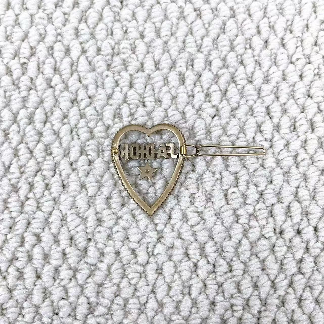 Dior Dior Heart Star Logo Hairpin Brooch Size ONE SIZE - 4 Thumbnail
