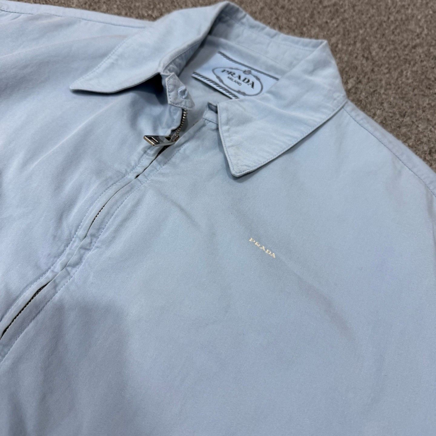 Prada Prada 2025 Light Blue Zip Jacket Size XS / US 0-2 / IT 36-38 - 3 Thumbnail