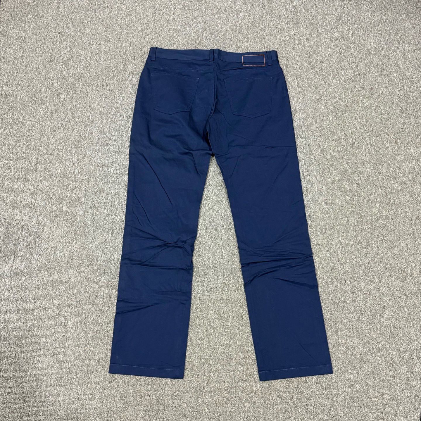 Hermes Hermes Leather Logo Navy Casual Pants 42 Size US 26 / EU 42 - 2 Thumbnail