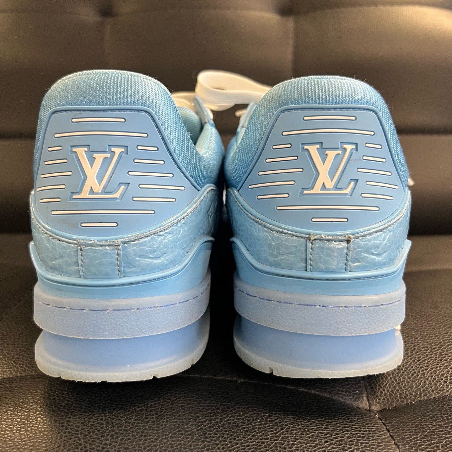 Louis Vuitton Louis Vuitton 2025 Trainer Blue Low-Top Sneakers Size US 9 / EU 42 - 3 Thumbnail