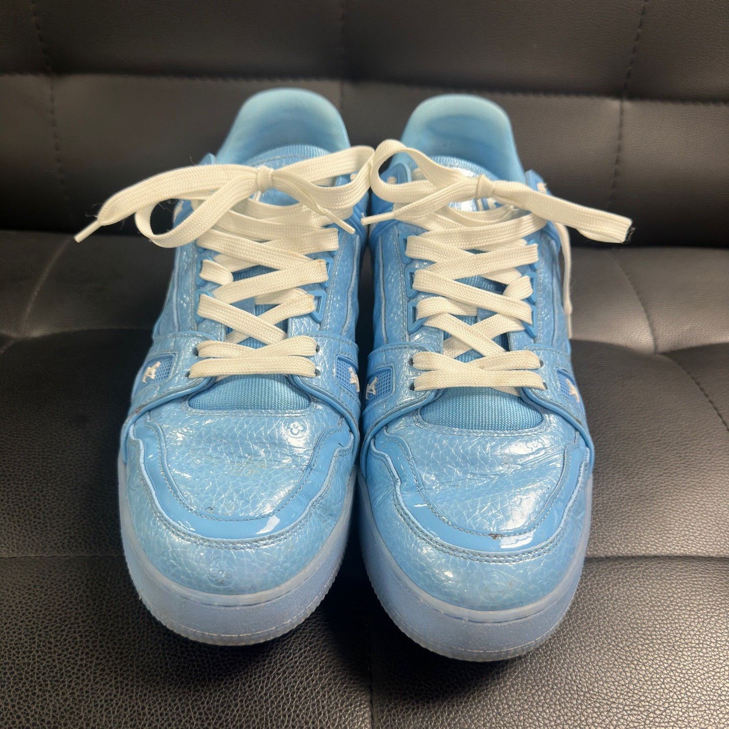 Louis Vuitton Louis Vuitton 2025 Trainer Blue Low-Top Sneakers Size US 9 / EU 42 - 2 Thumbnail