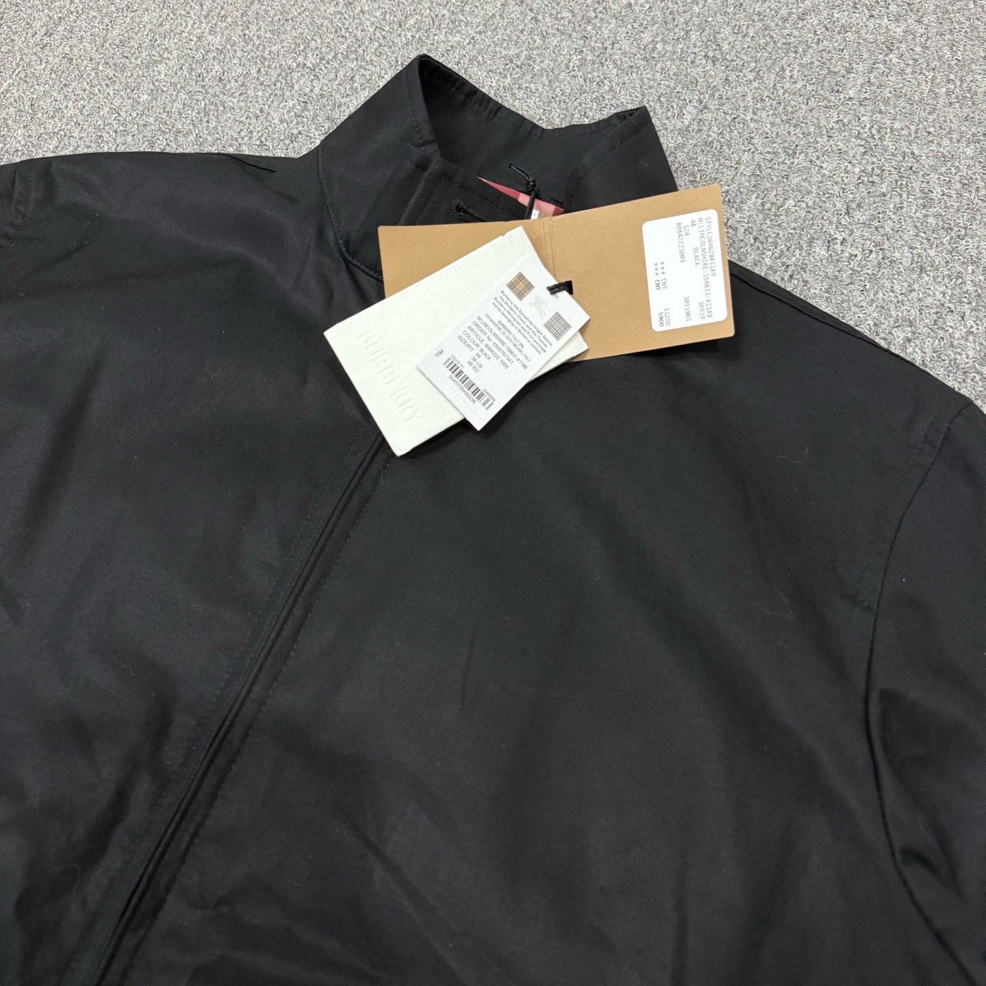 Burberry Burberry Black Hem Embroidered Logo Jacket Size US M / EU 48-50 / 2 - 3 Thumbnail