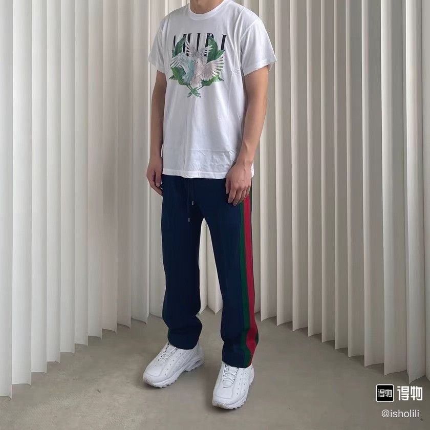 Gucci Gucci Red Green Stripe Cropped Pants Size US 30 / EU 46 - 4 Thumbnail