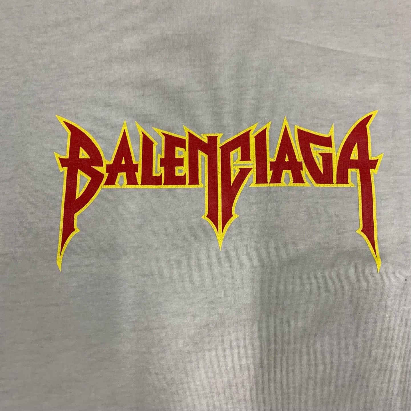 Balenciaga Balenciaga Gray Distressed Short Sleeve Size US L / EU 52-54 / 3 - 8 Thumbnail