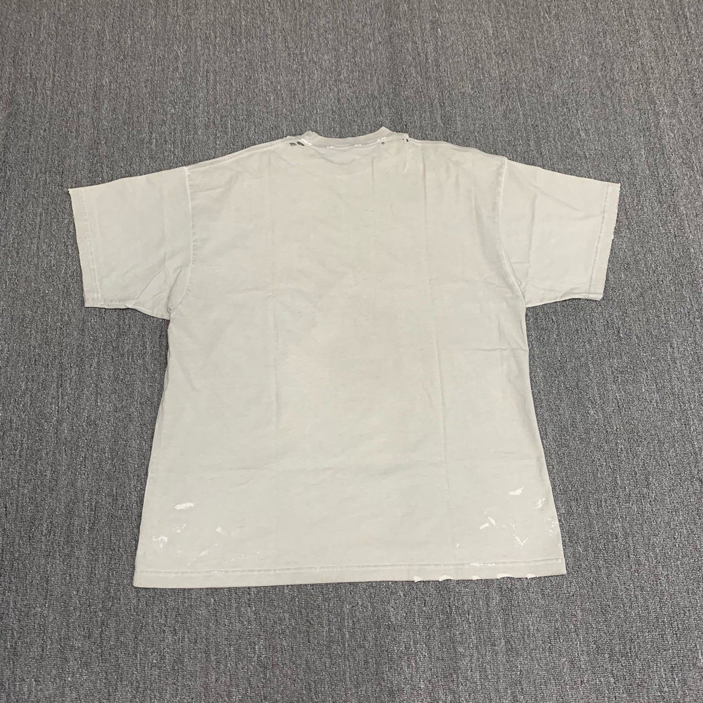 Balenciaga Balenciaga Gray Distressed Short Sleeve Size US L / EU 52-54 / 3 - 2 Thumbnail