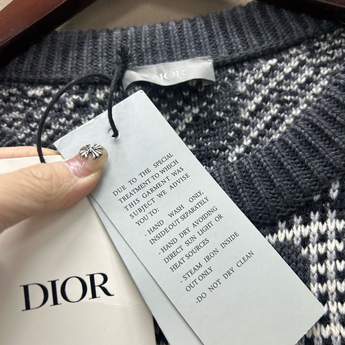 Dior Dior Geometric Jacquard Crewneck Loose Sweater Size S / US 4 / IT 40 - 3 Thumbnail