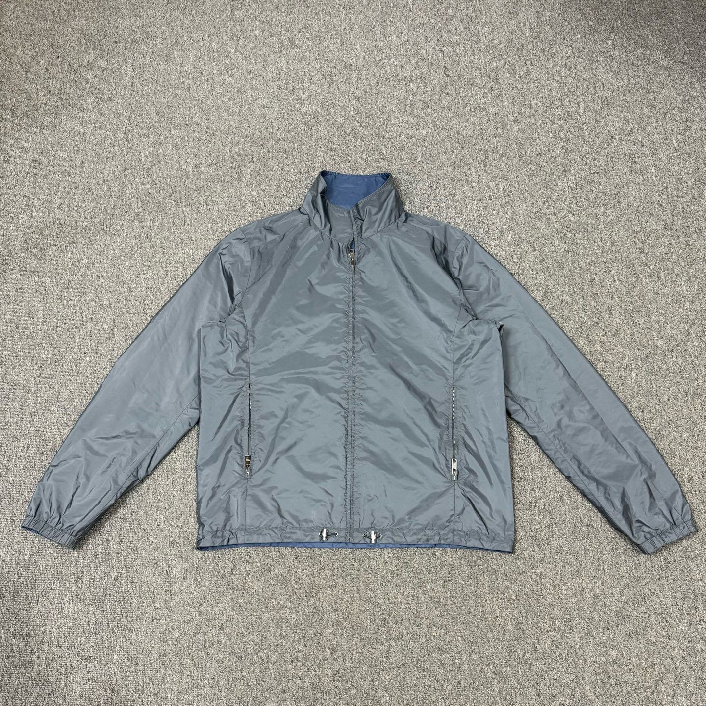 Prada Prada Blue Hem Logo Reversible Nylon Jacket Size US L / EU 52-54 / 3 - 2 Thumbnail