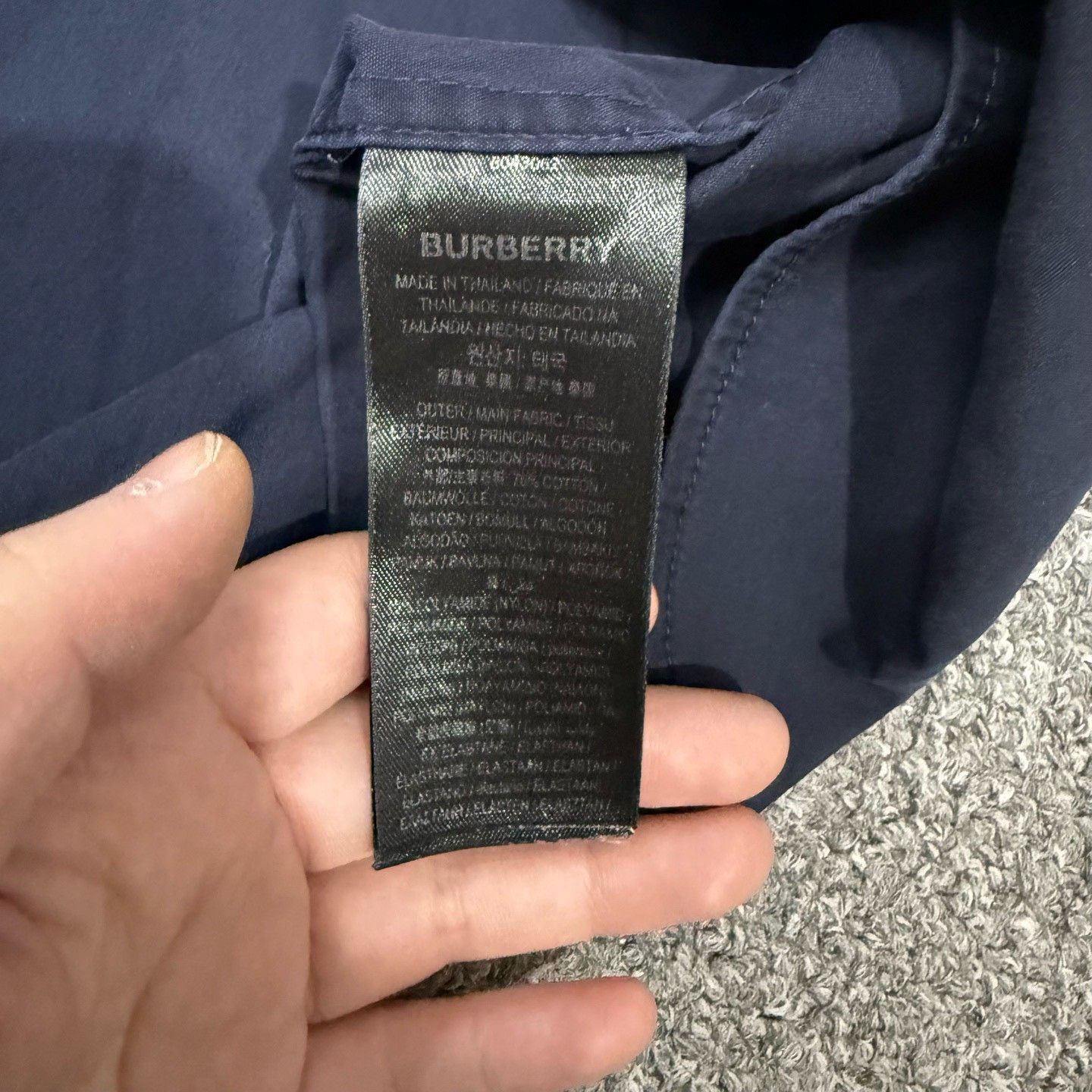 Burberry Burberry Blue Striped Paneled Shirt Size US M / EU 48-50 / 2 - 4 Thumbnail