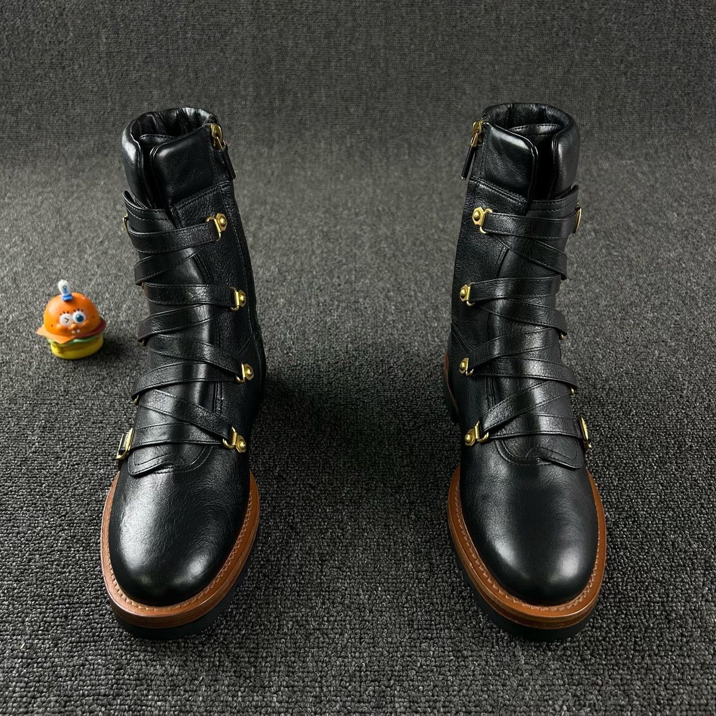 Dior Dior Black Leather Boots Size US 7 / IT 37 - 3 Thumbnail